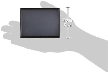 Displays2go (Set of 5) 3" x 4" Curved Office Wall Sign Holder - Office Business Door Sign Holder with Mounting Tape Included - Black Aluminum (WCSBK34)