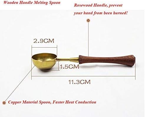 MNYR Dragon Wax Seal Stamp Melting Spoon Sealing Wax Stick Candle Wood Gift Box Set Invitation Holiday Christmas Card Gift Wrap Package Wax Seal Stamp Kit