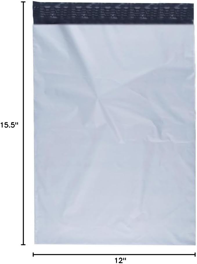 Poly Mailers Shipping Envelopes Bags, 12 x 15.5 - inches, 2000 Bags