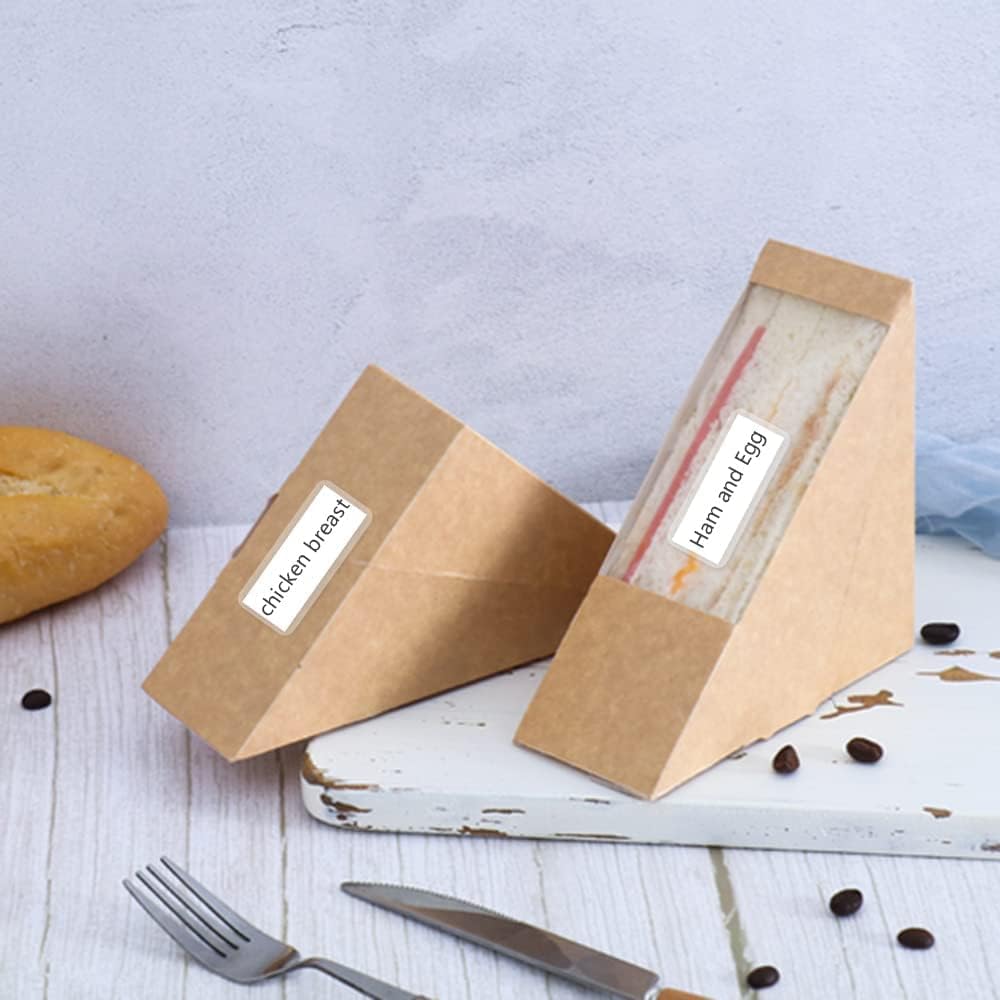 500 PCS Clear Labels Clear Stickers Label Protectors for Protecting Barcodes, Books, Numbers Waterproof Labels for Laboratory, Library, Office, Supermarket (3.15×1.2inch)