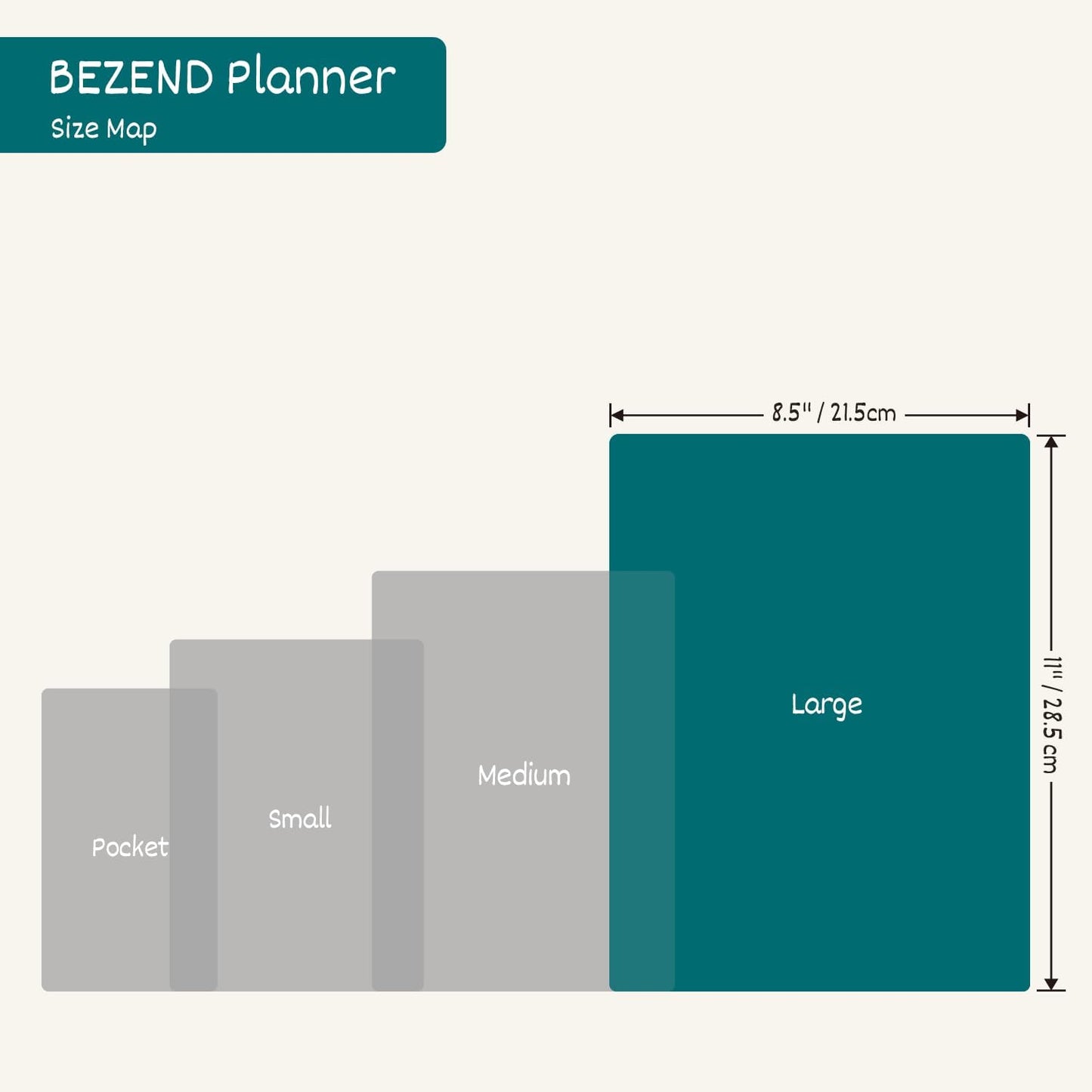 BEZEND Weekly Planner 2025-2026 with 2 Columns, 8.5" x 11" Academic Calendar 18 Months (Jul 25-Dec 26) Life Work Appointment Book with Monthly Tab, PU Leather Softcover Spiral - Prussian Blue