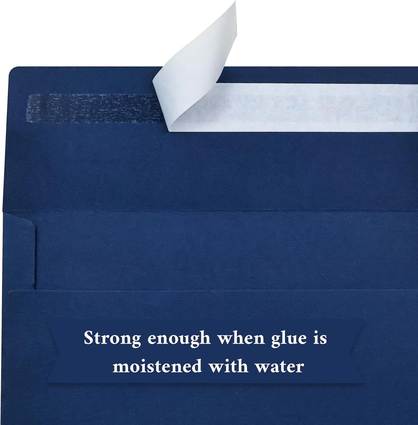 200 Pack #10 Business Envelopes, Navy Blue Standard Envelopes Self Seal, Letter Size Mailing Envelopes for Checks Letters Invoices Statements Birthday Graduation Wedding,4 1/8 x 9 1/2 Inch