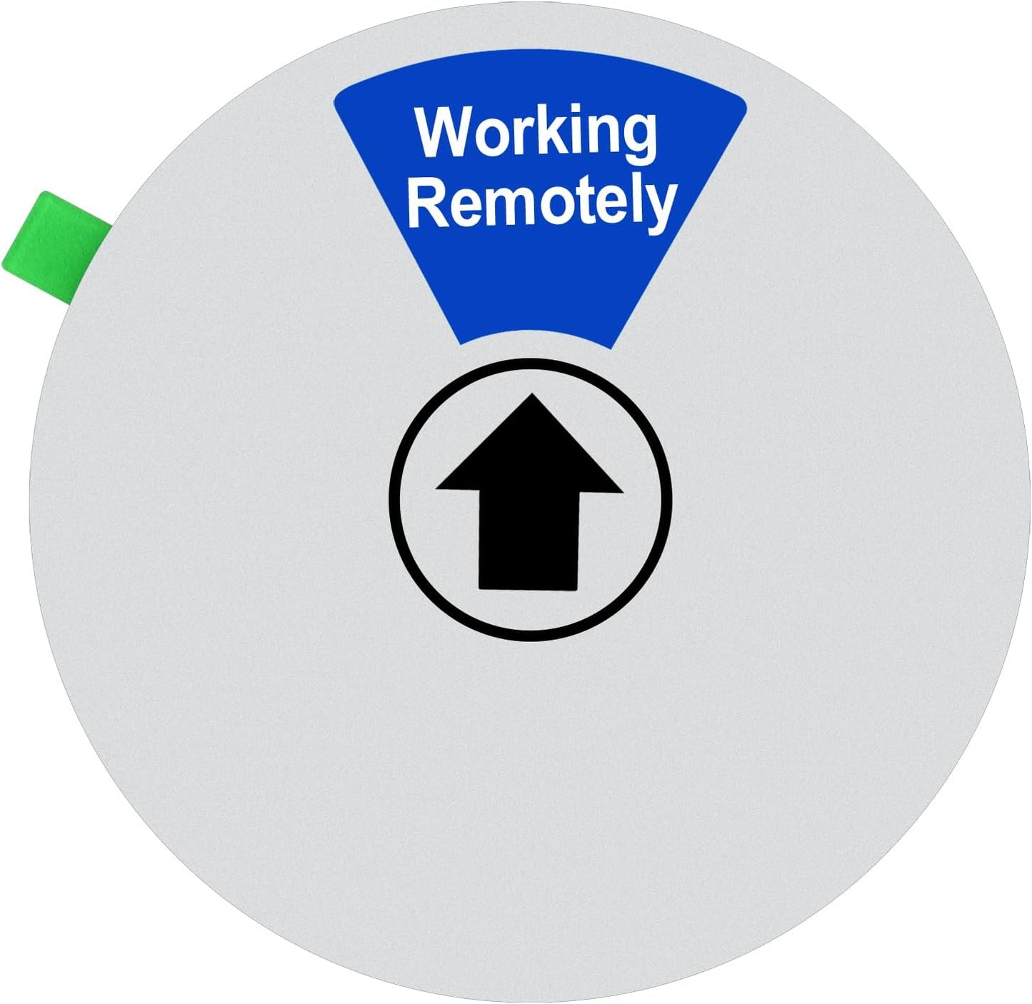 Kichwit Do Not Disturb Sign for Office Door, In a Meeting, Working Remotely, Please Knock, Privacy Sign for Offices, Silver, 6"