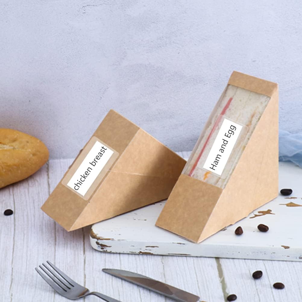 500 PCS Label Protectors, Clear Label Protectors Waterproof Clear Labels for Protecting Barcodes, Books, Numbers, Clothes Food Labels in Laboratory, Library, Office, Supermarket (3.35×1.97inch)