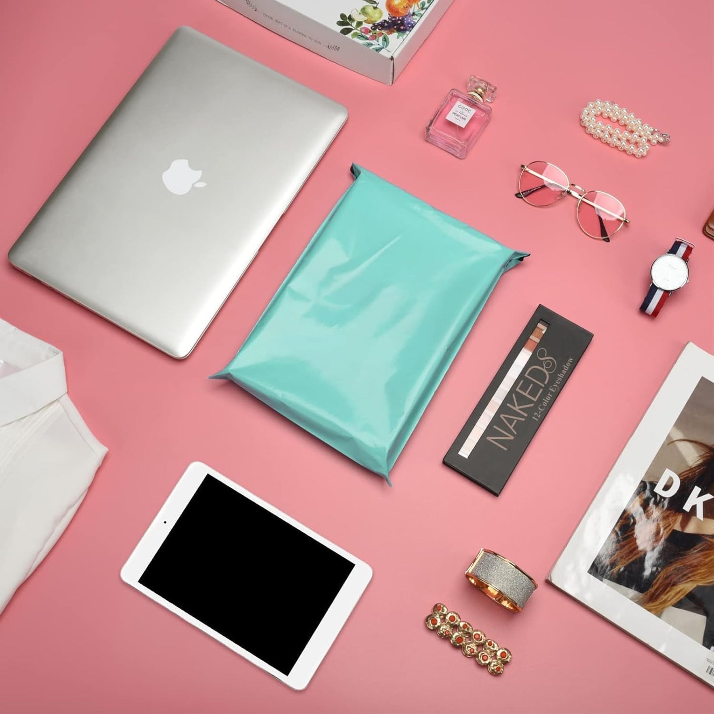 Metronic Poly Mailers 10X13 1200Pack, Strong Adhesive Shipping Bags for Clothing, Waterproof Shipping Envelopes Mailers Poly Bags for Small Businesses, Flexible Packages Bags Teal