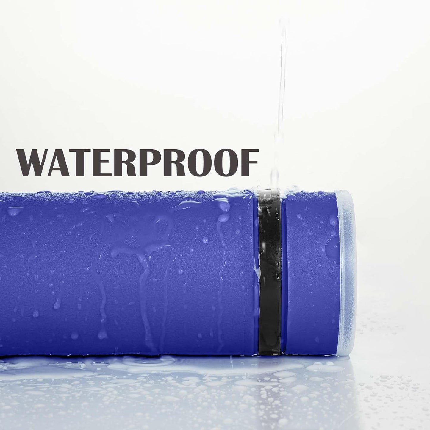 JJRING Blue Poster Tube, 25" to 40" Extendable Poster Storage Holder Tube with Carrying Strap, Poster Carrying Case for Blueprints, Scrolls, Maps and Architect Papers