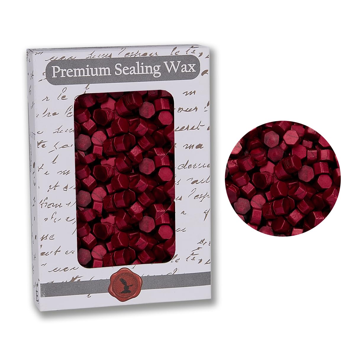 Crimson Red Premium Sealing Wax Beads 2 OZ. -350 pcs+
