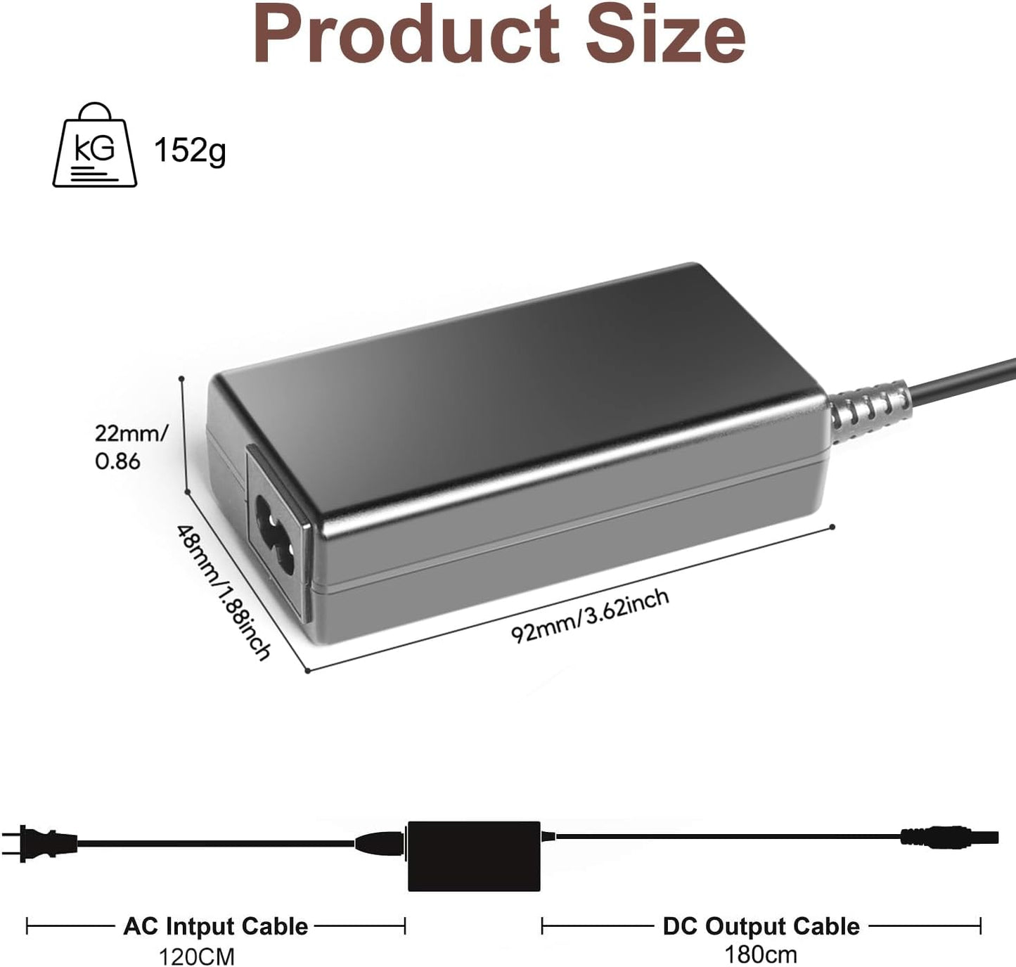 TAIFU 24V AC Adapter for Fujitsu Scanner fi-7160 fi-7260 fi-7180 fi-7260 fi-7280 FI-6130 Fi-5120C Fi-5220 Fi-5530C Fi-6110 Fi-6140 Fi-6230 Fi-6240 PA03540-K909 Document Scanner Power Supply Cord
