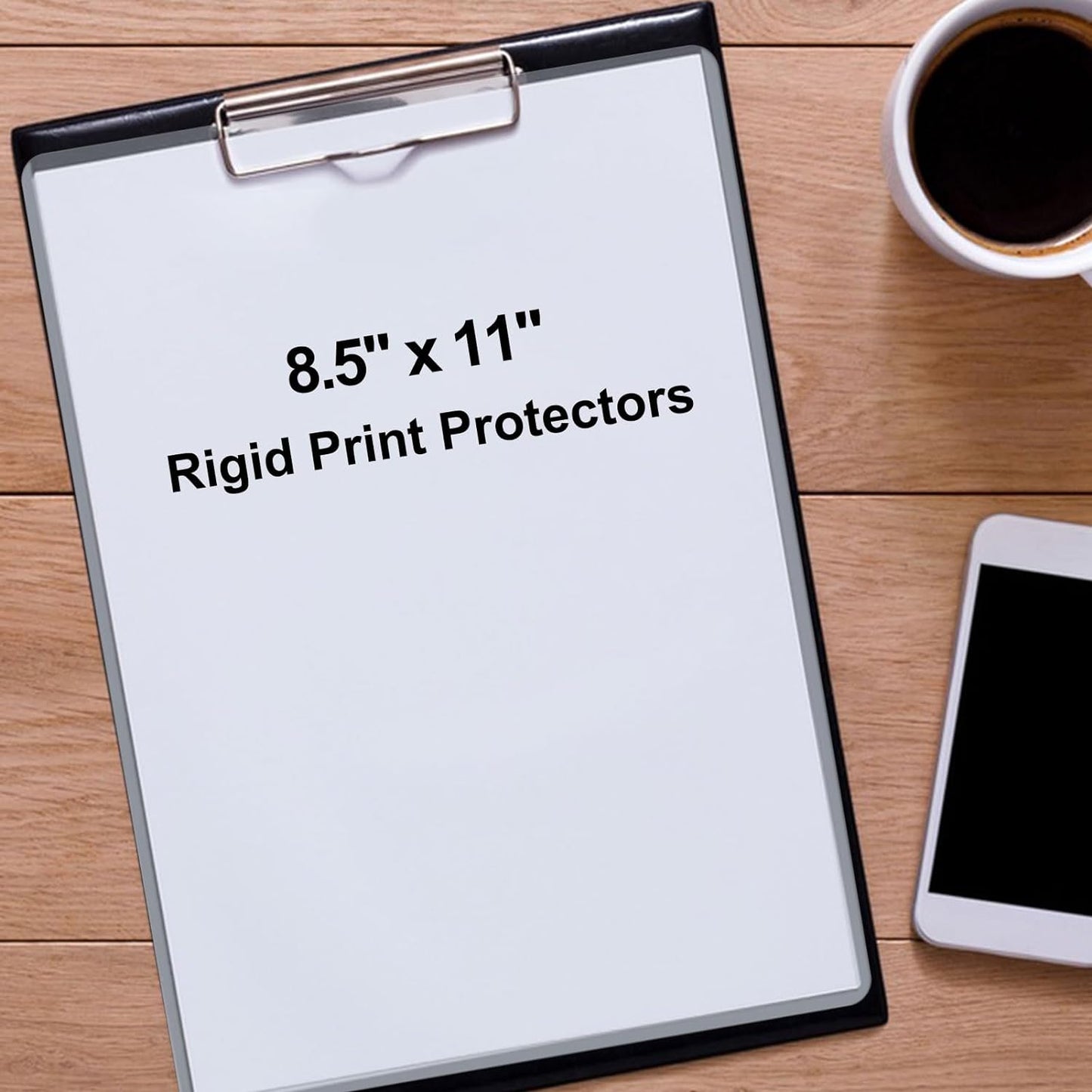 8.5" x 11" Hard Plastic Sheet Protectors, Menu Rigid Print Protectors, Clear Certificate Waterproof Protectors, Paper Sleeves Photo Plastic Sleeves Document Holder, Birth Certificate Protector(20Pack)