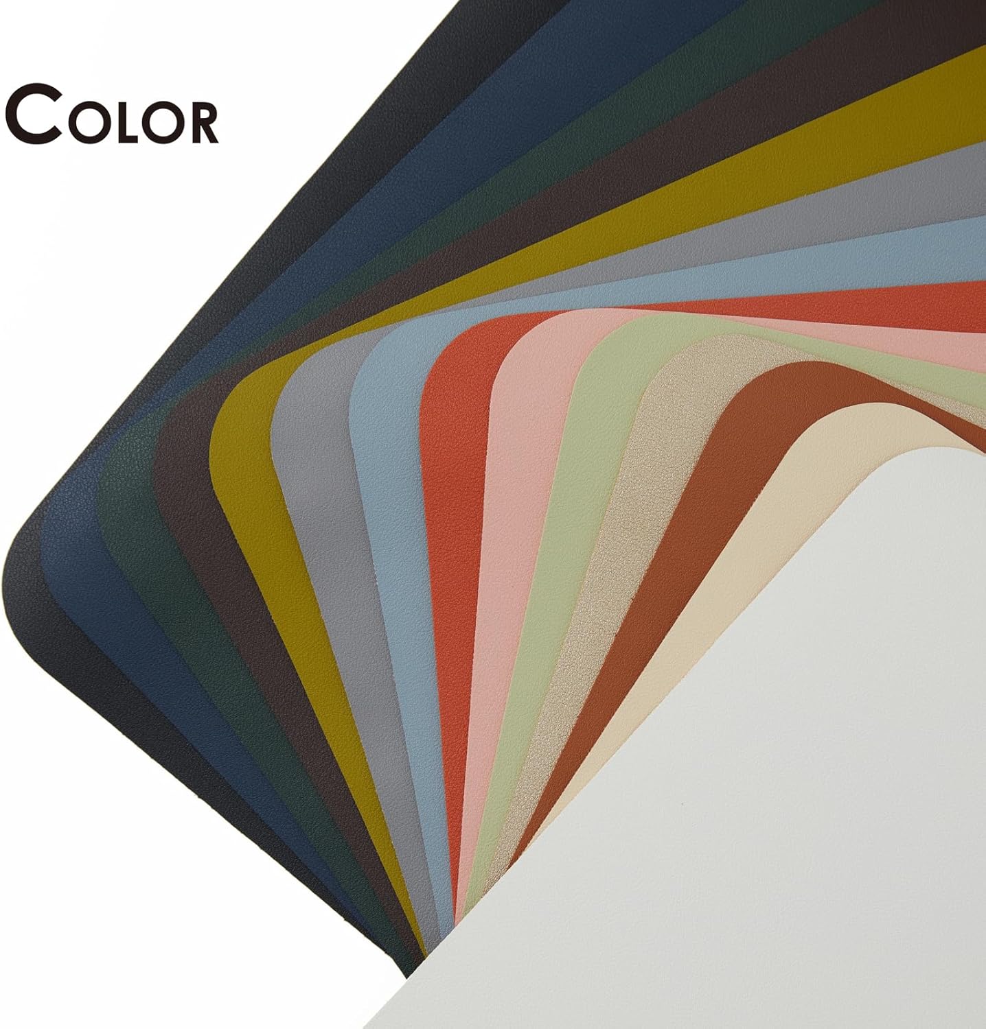 Leather Desk Mat - Non-Slip PU Desk Pad for Office and Home - Desk Organization and Accessories - Ideal for Large Mouse Pad and Desk Mats on Top of Desks (Light Blue,31.5"x 15.7")