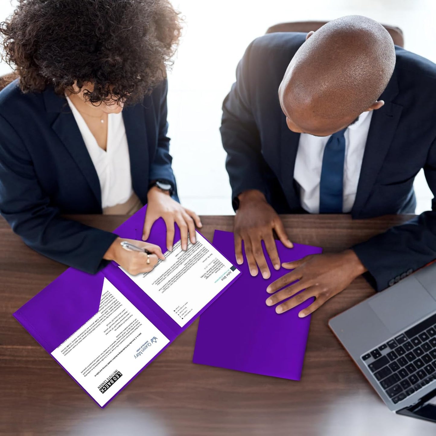 6-Pack Plastic Folders with Pockets,2-Pocket Poly Folders Holds 8-1/2" x 11" Paper for School/Office/Home, Assorted