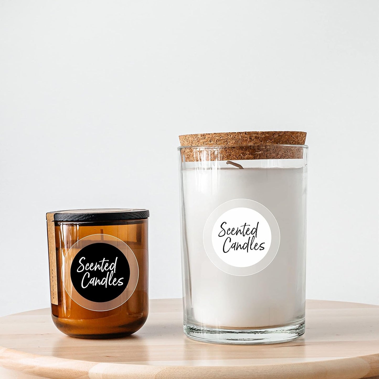 1500 PCS Round Clear Seal Stickers, Transparent Envelope Mail Wafer Seal Self Adhesive Package Circle Label Dots with Perforation Line for Envelopes, Boxes and Gift Packaging (2” in Diameter)