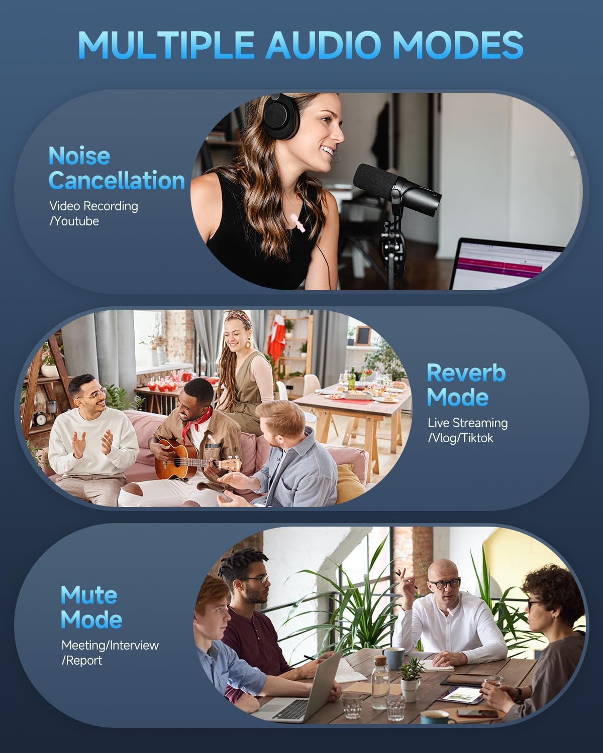 2 Pack Professional Wireless Lavalier Microphone for iPhone iPad (iPhone 14 and Below), Lapel Mics Plug-Play Clip on Lapel Mic for YouTube, Recording, Vlog, Facebook Live