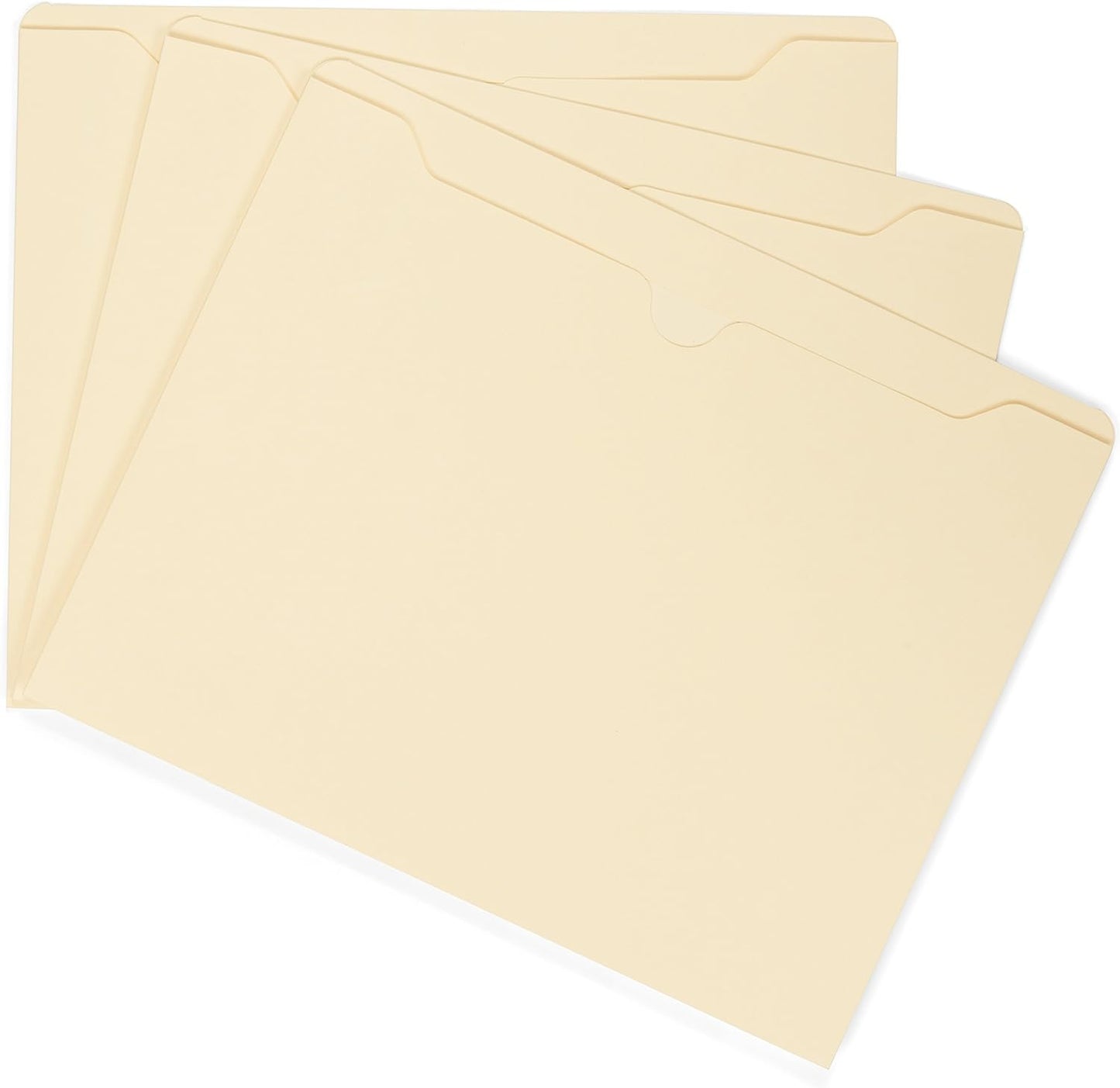 Blue Summit Supplies 2 Inch Manila File Jacket, 50 Folders, Reinforced Straight Cut Tab, Heavy Duty 2 Inch Expansion Pocket, Letter Size, 50 Pack