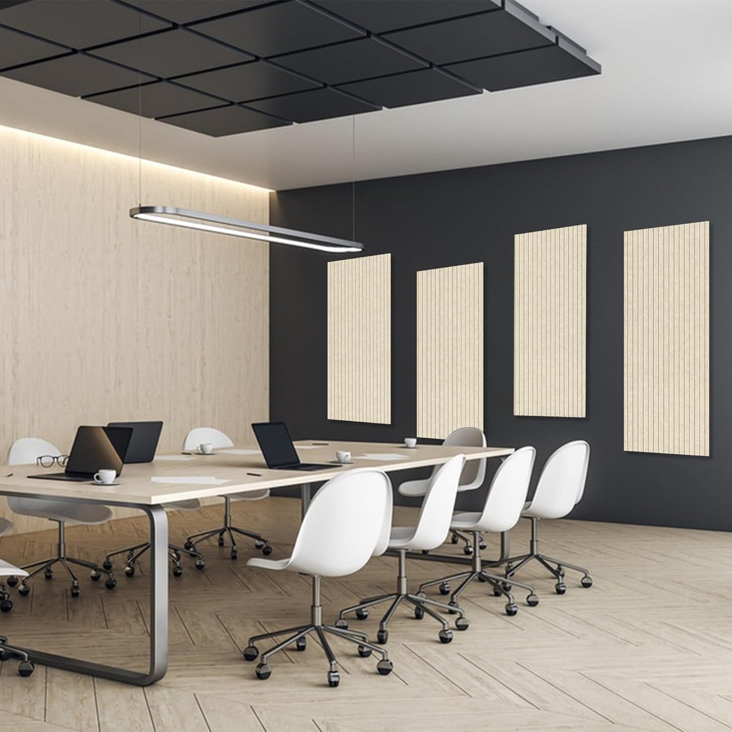 Acoustic Panels,5 Pack Sound Panels Noise Reducing for Walls,48"x24"x0.4" Soundproof Wall Panels,High-Density Acoustic Wall Panels,Decorative Sound Dampening Panels,Camel