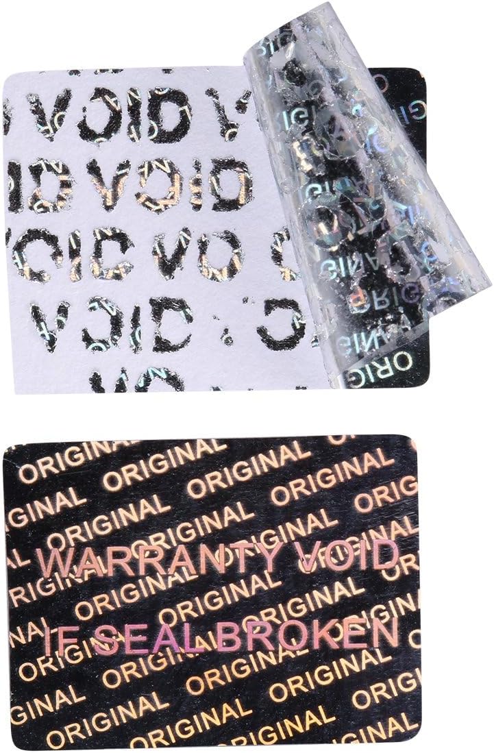 Laser Hologram Tamper Proof Security Warranty Void Sticker Label Seal 15 * 20mm,Silver, Leave"Void"if Removed 500pcs