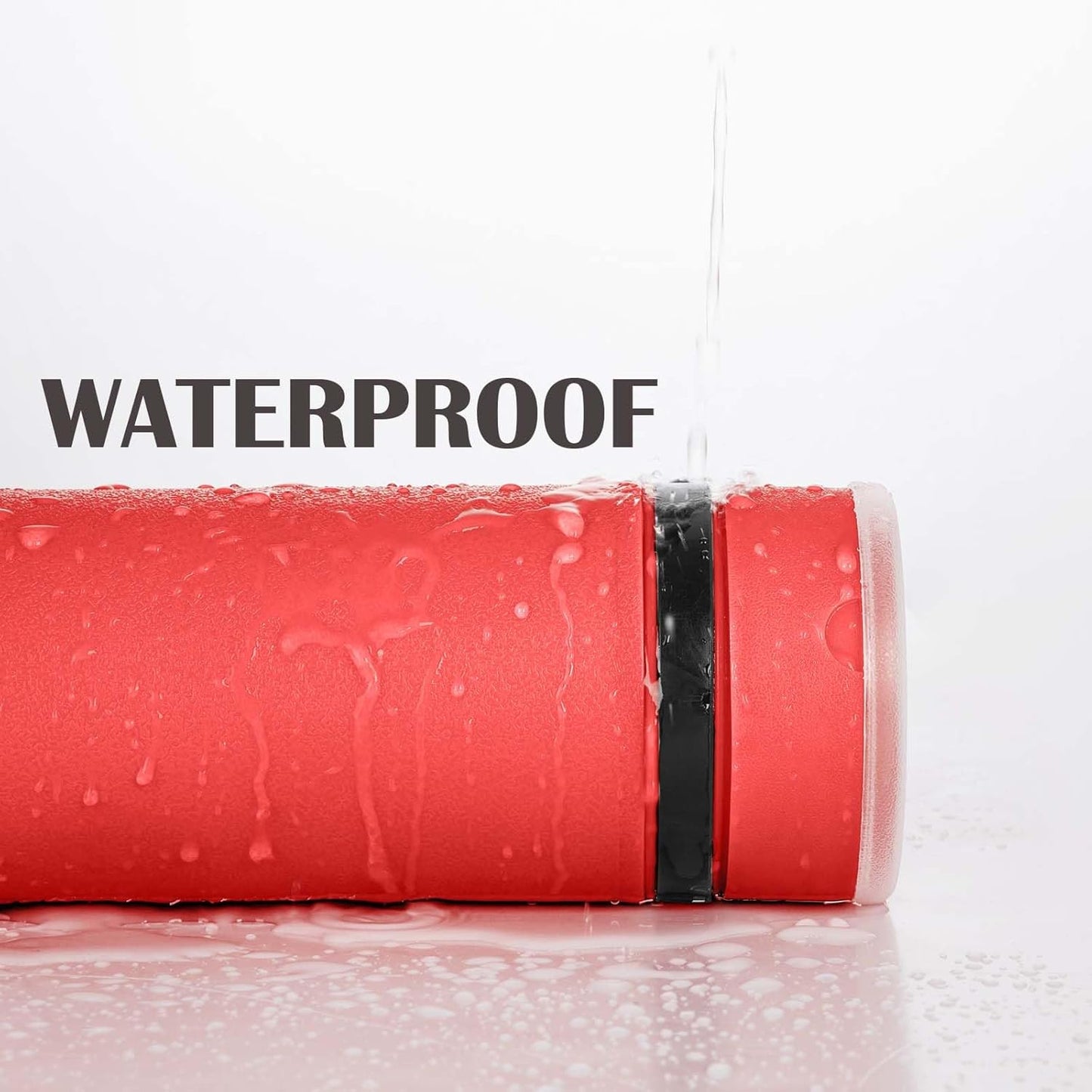 JJRING Red Poster Tube, 25" to 40" Extendable Poster Storage Holder Tube with Carrying Strap, Poster Carrying Case for Blueprints, Scrolls, Maps and Architect Papers