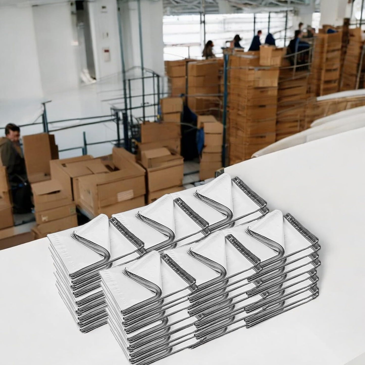 iMBAPrice 500 - 14.5x19 Premium Matte Finish White Poly Mailers Envelopes Bags (iMBA-6PM-500)