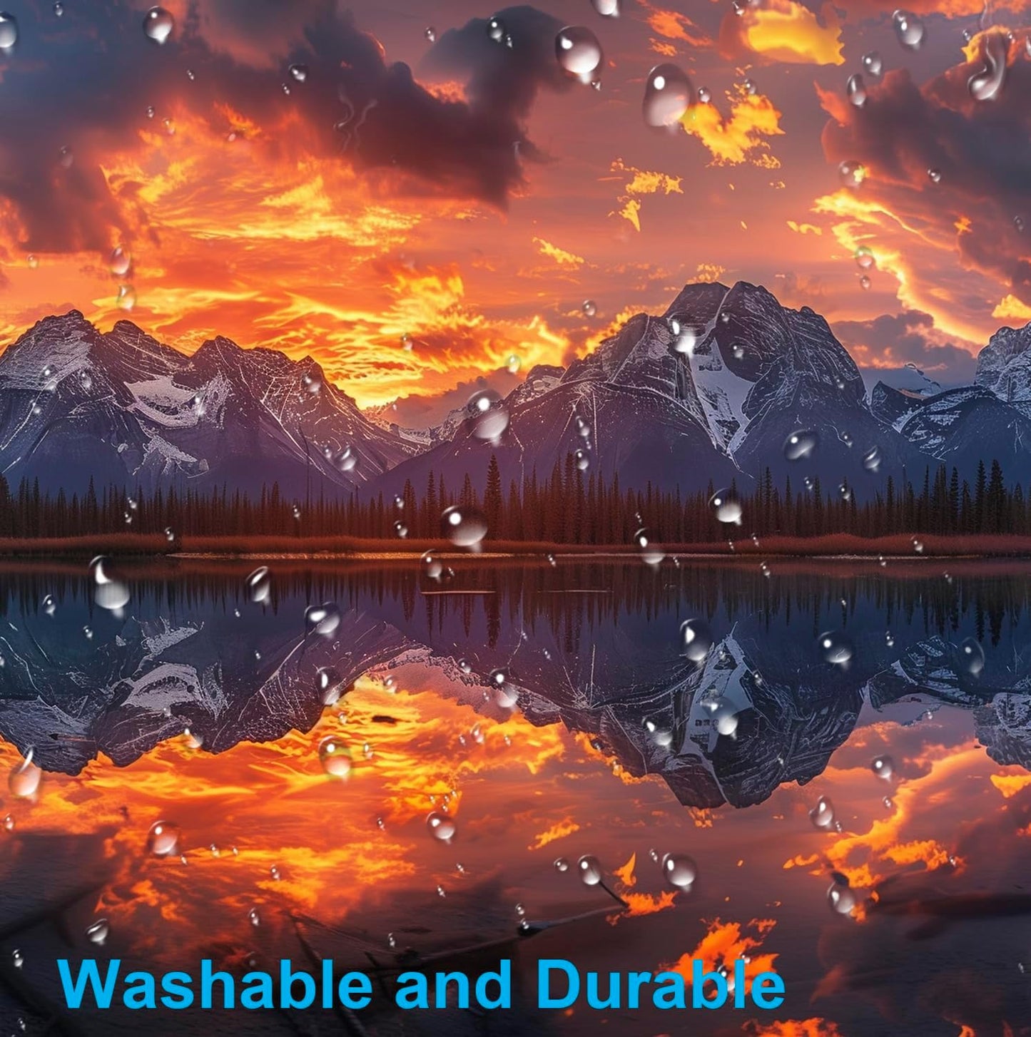 Volcanic Lava Scene Ultra Large Computer Desk Pad, Anti Slip Keyboard Pad, Customized Thick Large Stitched Edge Mouse Pad for Office 35.4 x 15.7 Inches