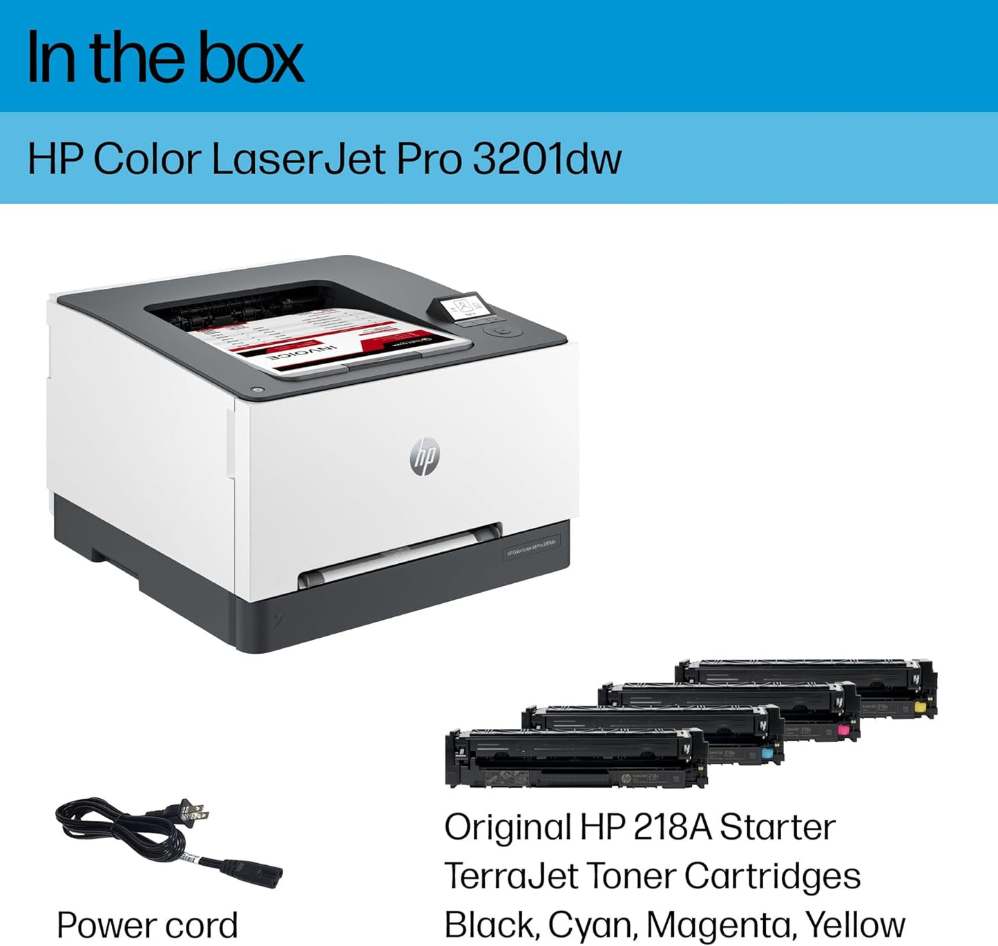 HP Color Laserjet Pro 3201dw Wireless Color Laser Printer, Office Printer, Duplex, Best-for-Office (499Q9F)