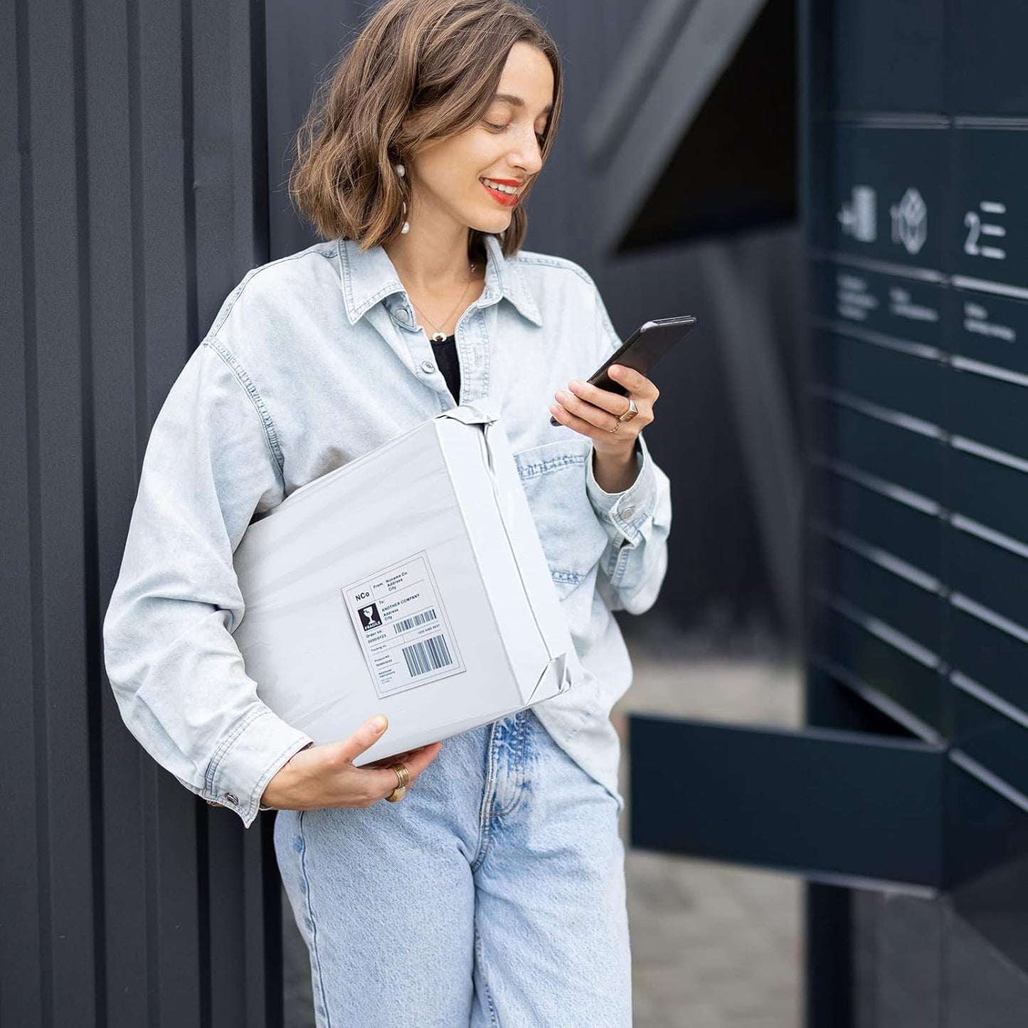 Metronic Poly Mailers 10x13 200 Pcs | Medium Size Shipping Bags for Clothing | Strong Adhensive Mailing Bags for Small Business, Shipping Envelopes, Tear-resistant Packing Bags White