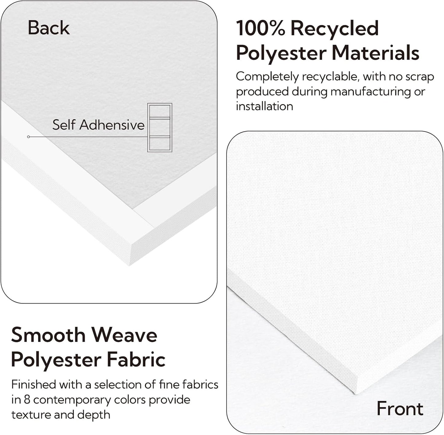 Olanglab Acoustic Panels 2 Pack, 48''x24'' Large Sound Panels, Fabric Wrapped Sound Proof Foam Panels for Walls, Sound Absorbing Panels for Recording Studio Acoustical Treatments (White)