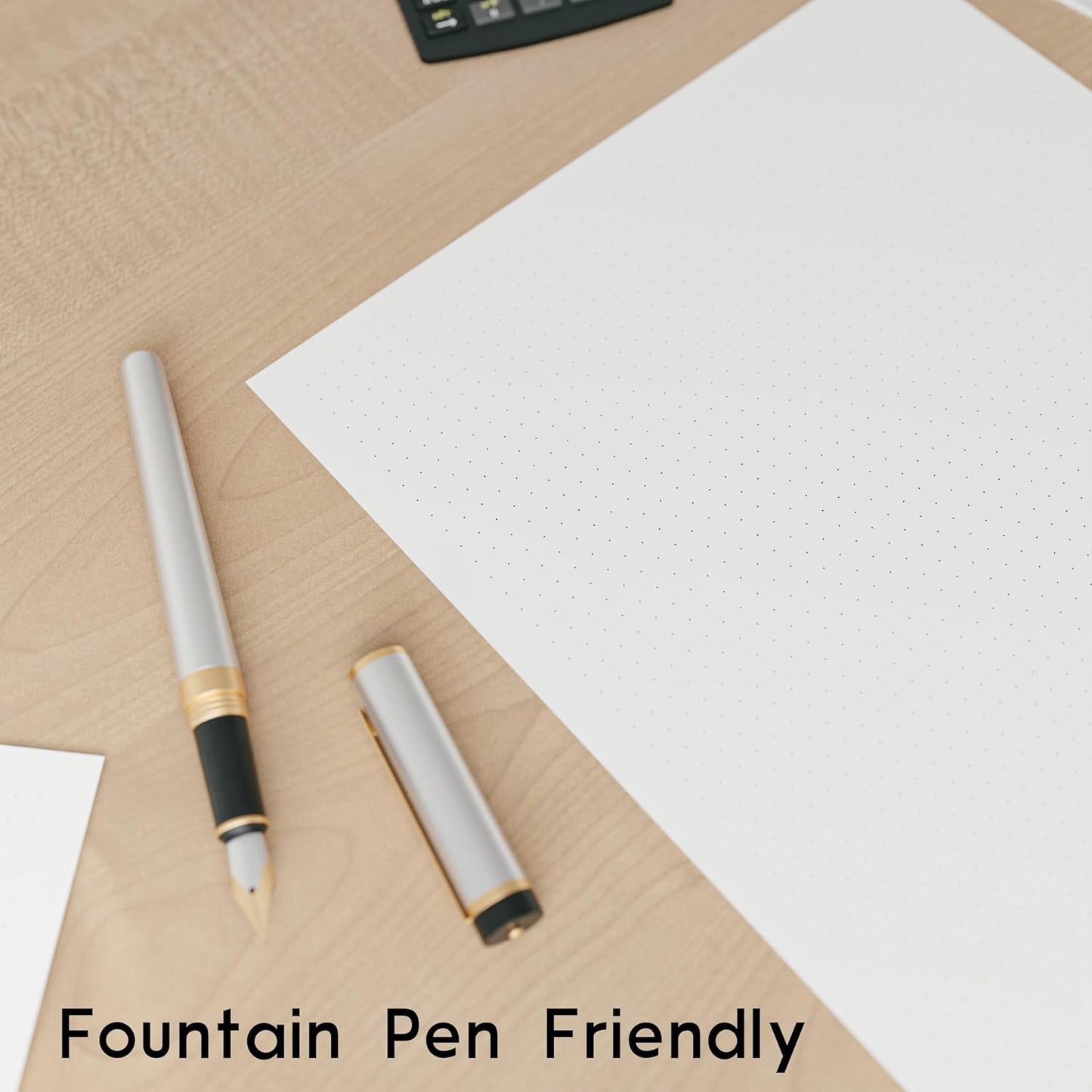 Dotted Grid Paper, Letter Size, 160 Sheets/320 Pages, 160 GSM Maximum Thickness, 8.5 x 11 inch, White, Unpunched, for Calligraphy, Journaling, Binder Refill Inserts, Writing, Art