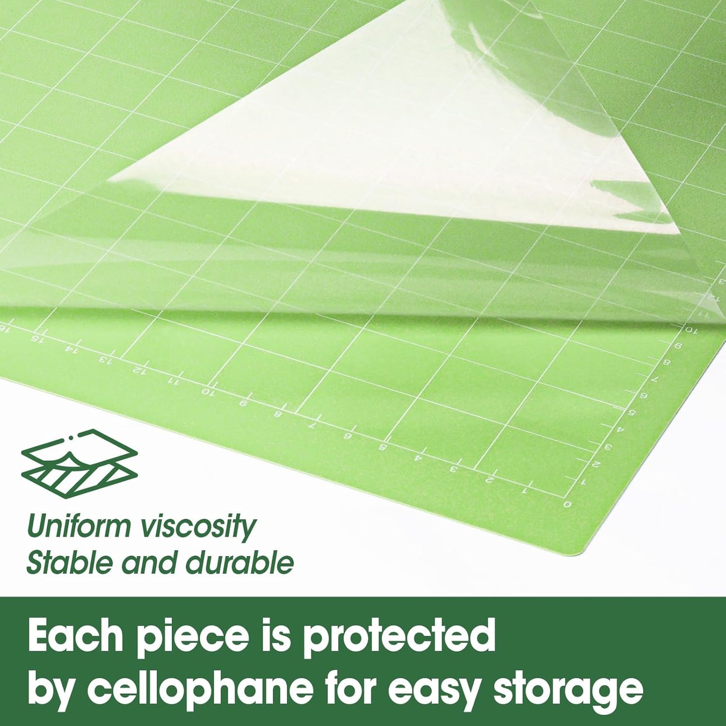 24 Pcs Cutting Mat Bulk, 12x12 Inch Standard Grip Cutting Mats for Crafts, Compatible with Cricut Maker 3/Maker 4/Maker/Explore One/Air/Air 2, Adhesive Sticky Durable Cutting Mats Accessories