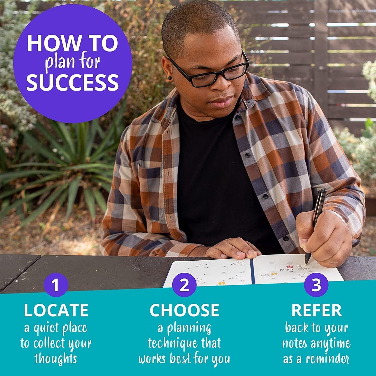 Undated Leather Planner 2025-2026 – Daily, Weekly & Monthly Organizer | Stylish 8.25" x 5.75" Agenda Book with Pen Holder | No-Bleed Thick Paper | To-Do Lists & Goal Planner for Work, School & Life