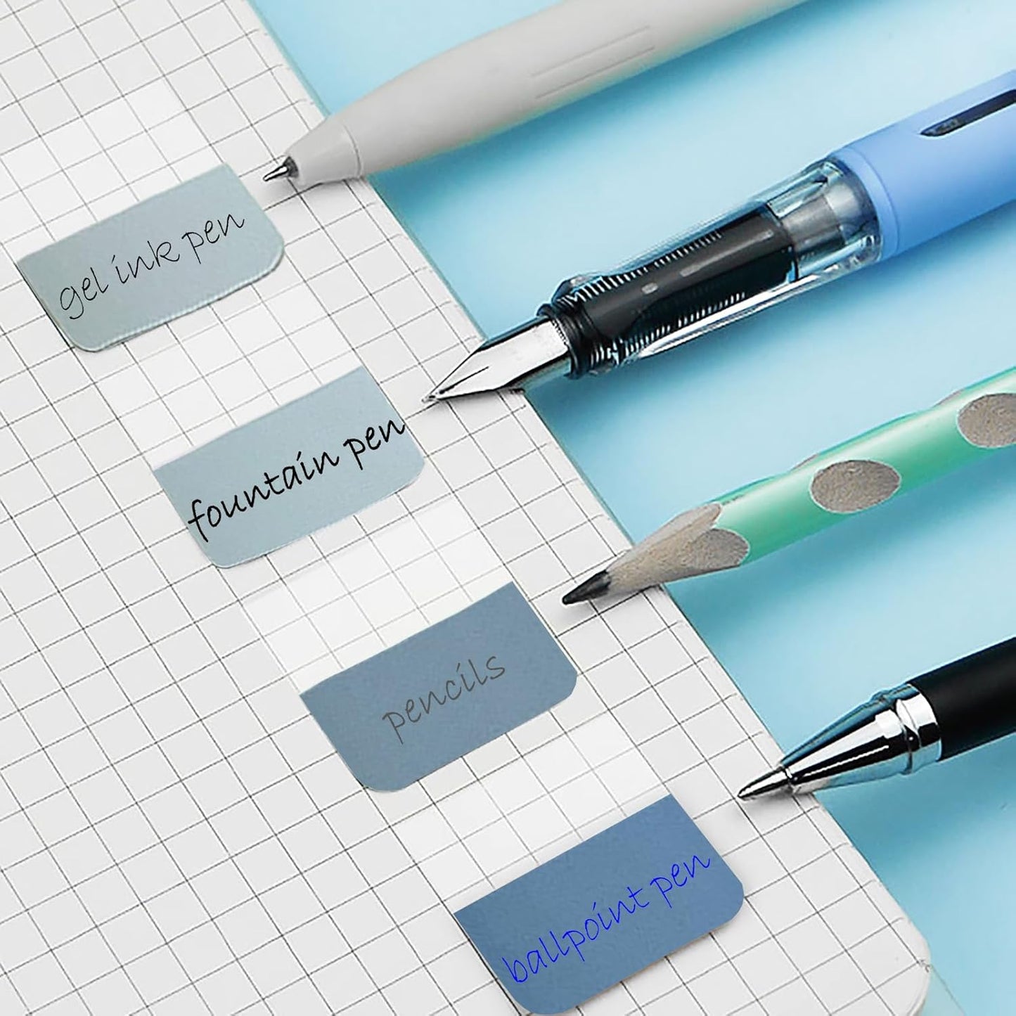 Potanro Book Tabs240 PCS Annotation Tabs 1"x1.8" Large Book Sticky Tabs Repositionable Page Tabs Flags Page Colorful Index Tabs for Annotating Books and File Classification(Large)