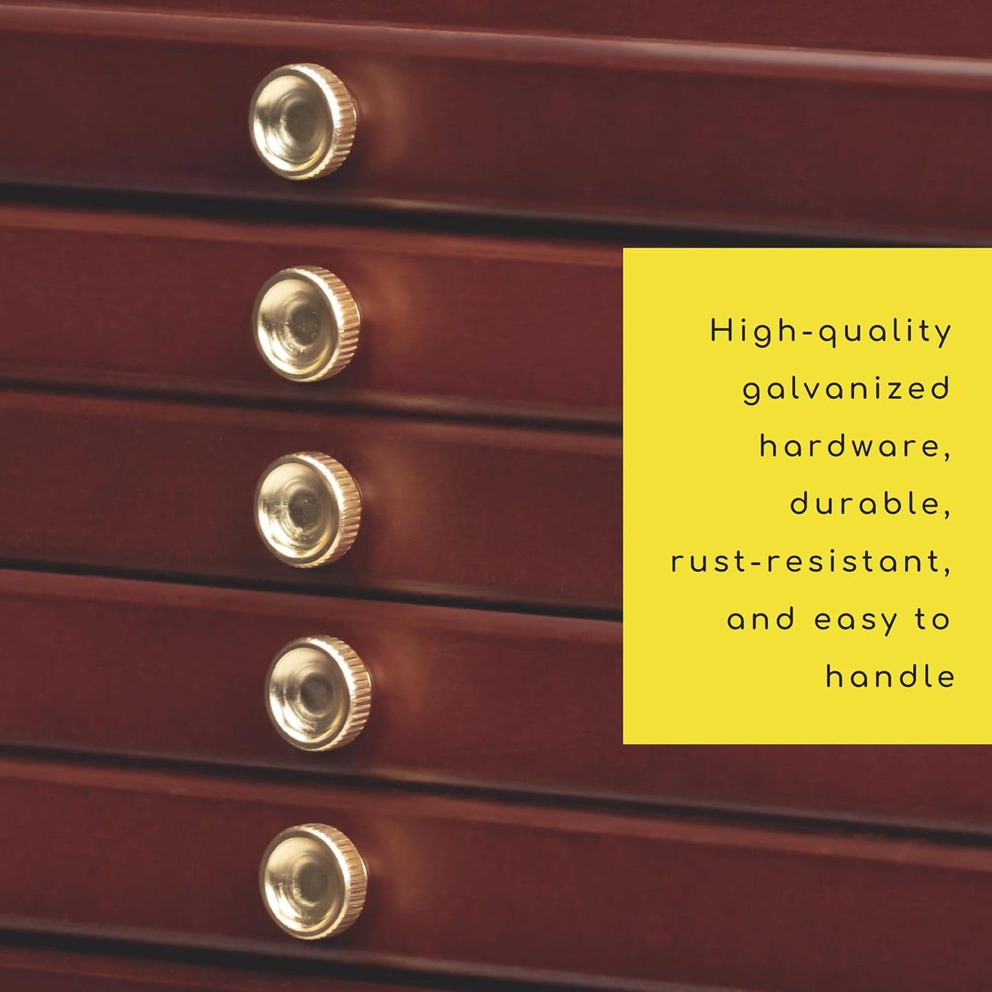 MEEDEN 10-drawer Wood Artist Supply Storage Box, Portable Beechwood Multifunctional Pencil Brush Organizer Wood Box with Drawer&Compartments for Pastels, Pencils, Pens, Makeup Brushes(Mahogany Color)