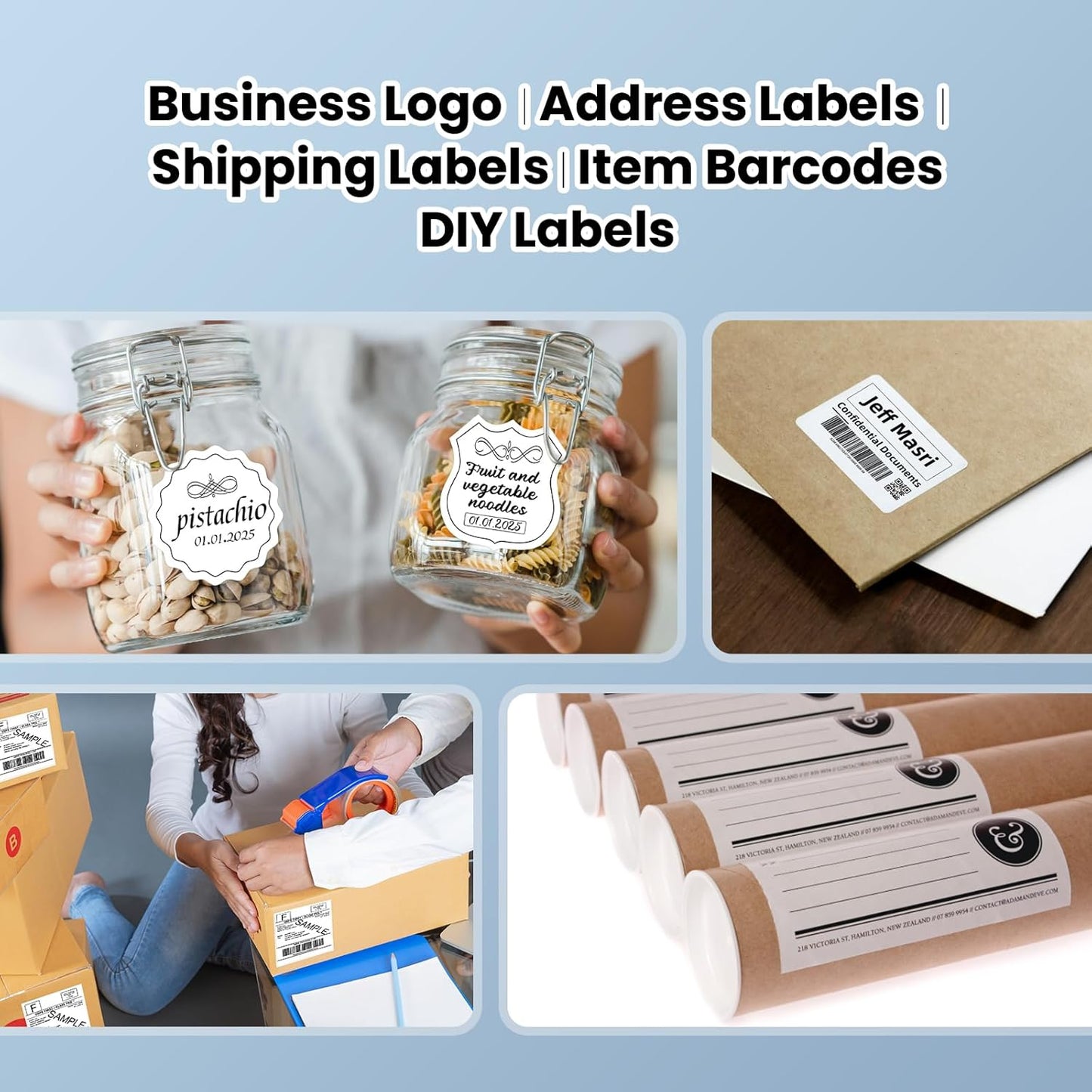 vretti USB Shipping Label Printer - 4x6 Thermal Label Printer for Small Business, Compatible with Windows,Mac,Linux and ChromeOS, Supports Barcodes, Shipping Labels, Mailing Labels, Etc.