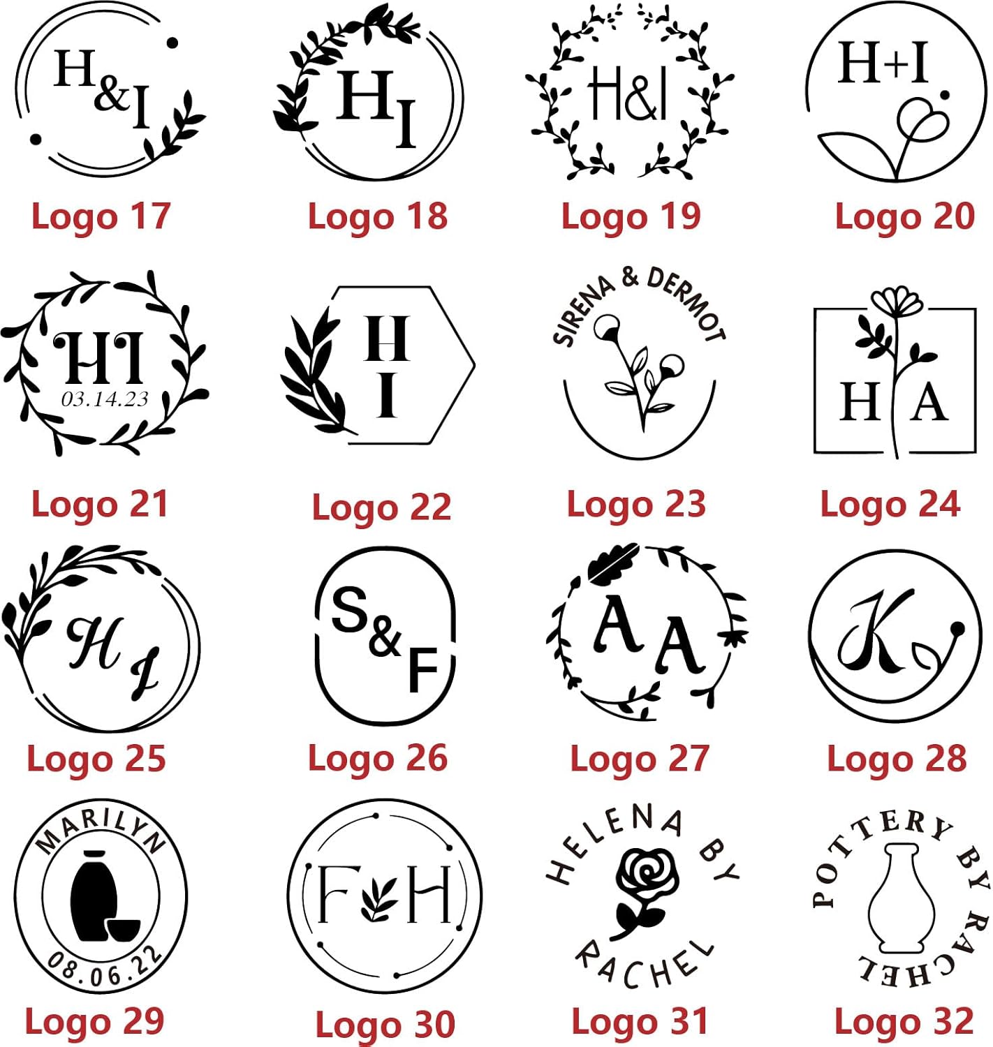 KAINSY Custom Pottery Stamp, Personalized Letter Stamp for Clay with Own Design, Create Unique Imprints in Pottery, Potters Crafted Lovers Gift, Polymer Clay Tools (1.5 inches)