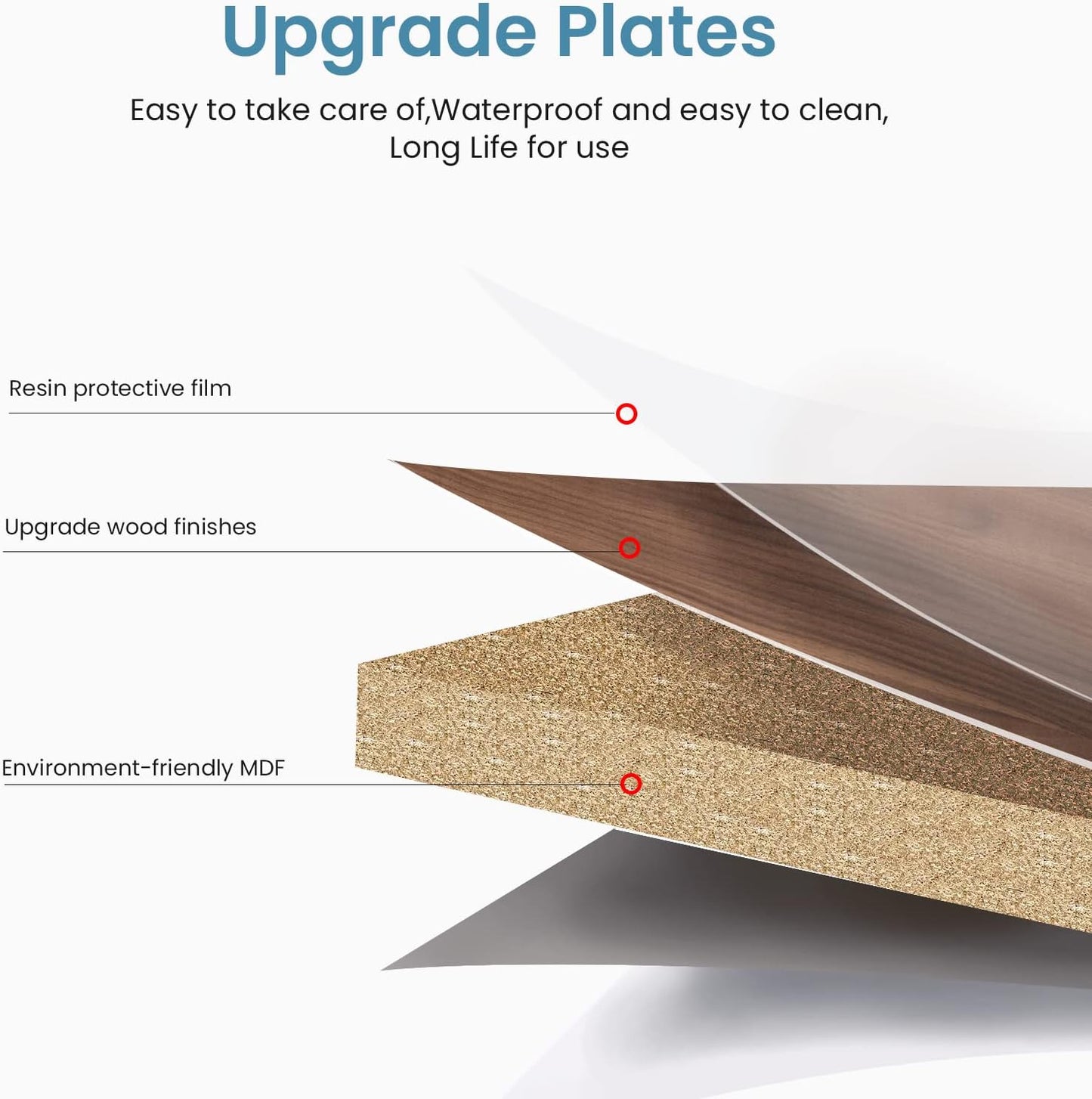 Farini Mobile File Cabinet for Home Office, 3 Drawer Chest Wood, Drawers Unit for Under Desk, Storage Drawers Cabinet Brown