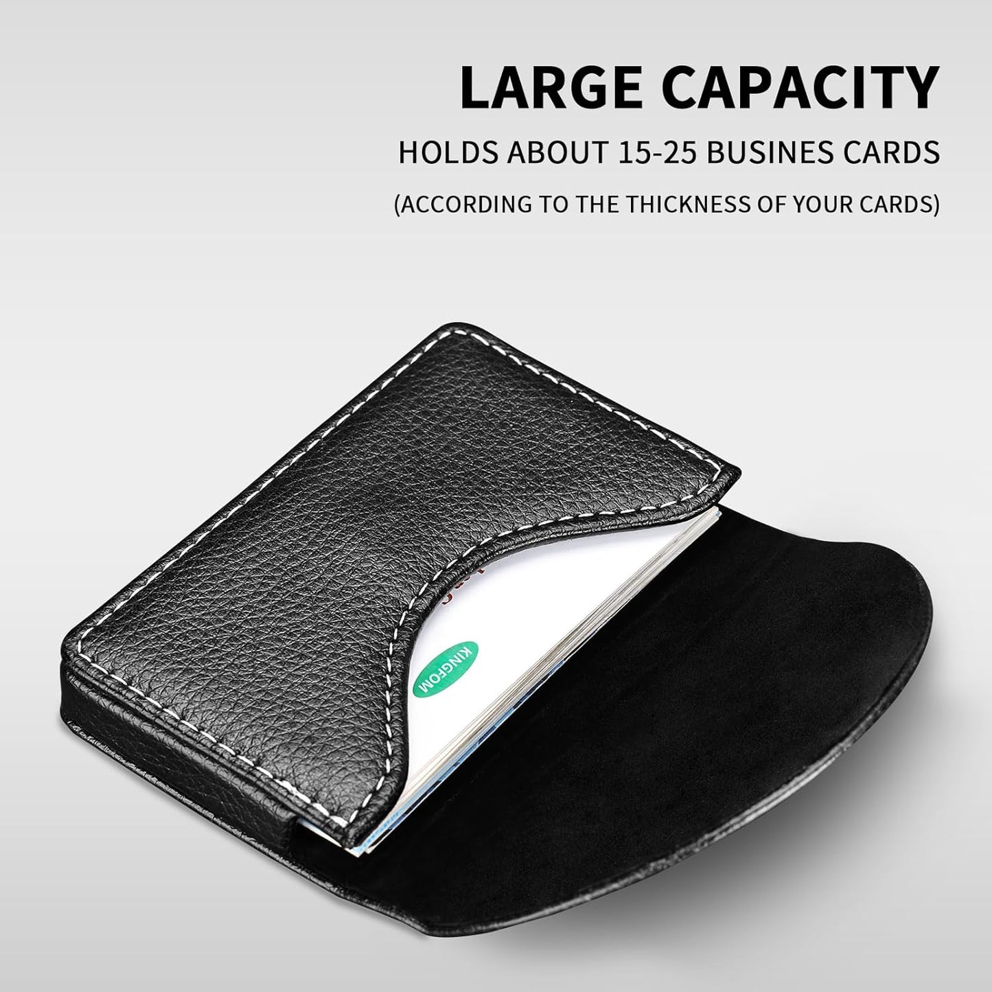 KINGFOM T31-6PCS/SET Office Desktop Decor Organizer Supplies Set PU Leather Remote Control Collection Holder, Pencil Box, Business Card Holder, Mouse Pad, Sticky Notes Paper and Dispenser