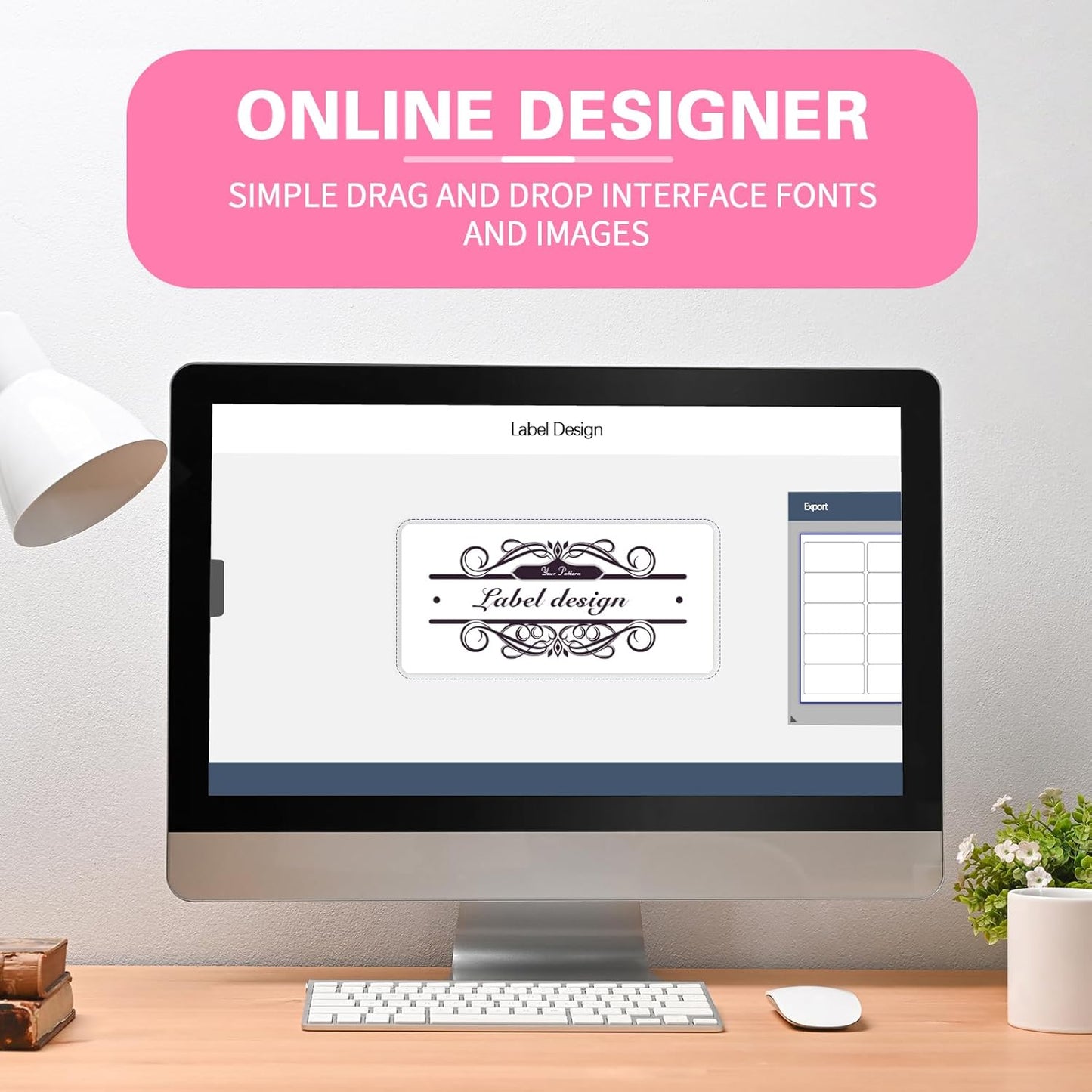 Shipping Labels Stickers, 2"×4" Printable Mailing Label for Laser/Inkjet Printing- Matte, Permanent Adhesive Labels Stickers (Lake Blue)