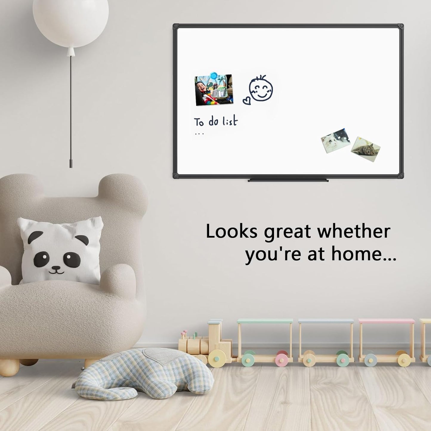 JILoffice Magnetic Whiteboard/White Board, Dry Erase Board 48 x 36 Inch, 2 Pack, Black Aluminum Frame Wall Mounted Board for Office Home and School