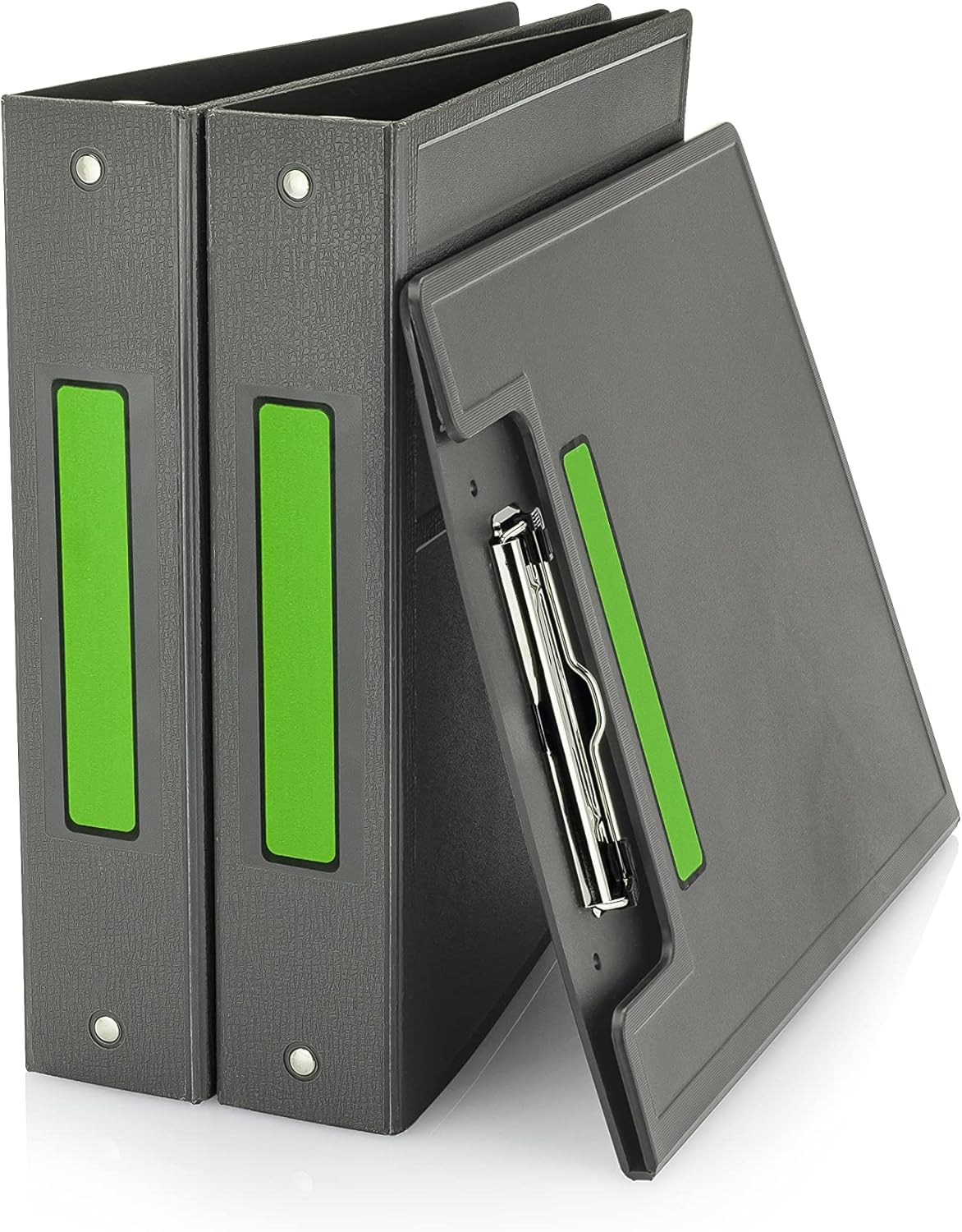 Carstens Adhesive Sticker Labels, 5 3/8” x 1”, Binder Labels for 1” Ring Binder Spines, Green, Roll of 200