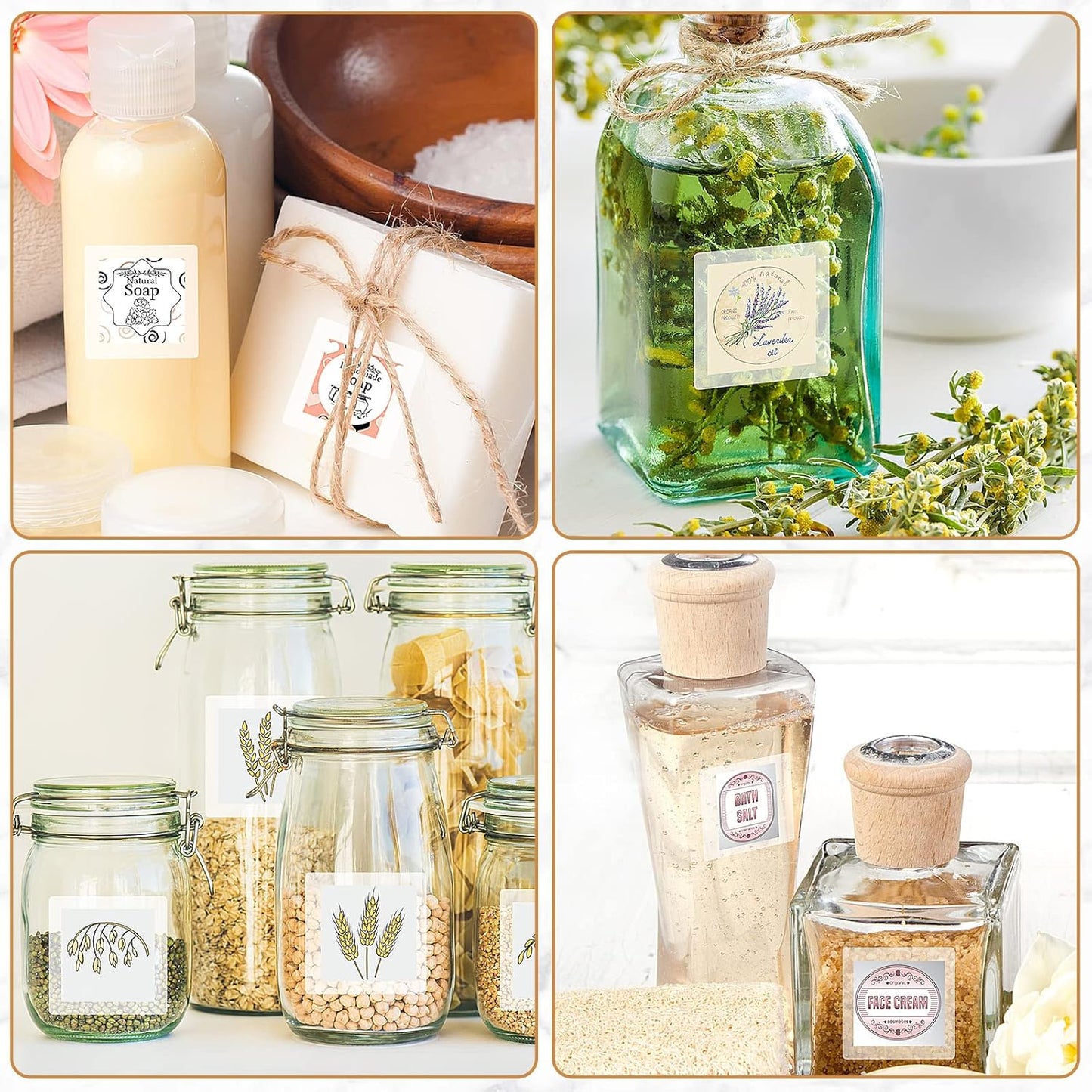 Zonon 500 Pcs Clear Labels Label Protector Clear Stickers Wafer Seals Waterproof Labels for Protecting Barcodes, Numbers and Stickers (1.96 x 1.96 Inch,Square)