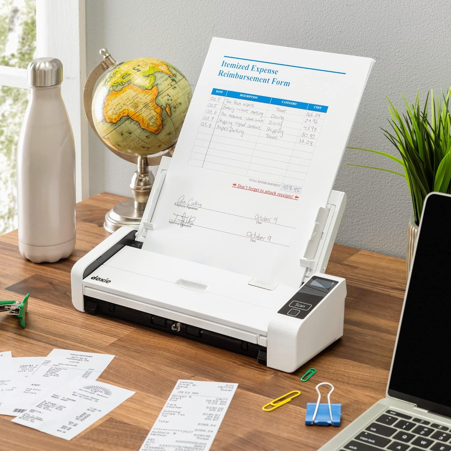 Doxie Pro DX400 - Duplex Document Scanner and Receipt Scanner for Home and Office with Amazing Software for Mac and PC