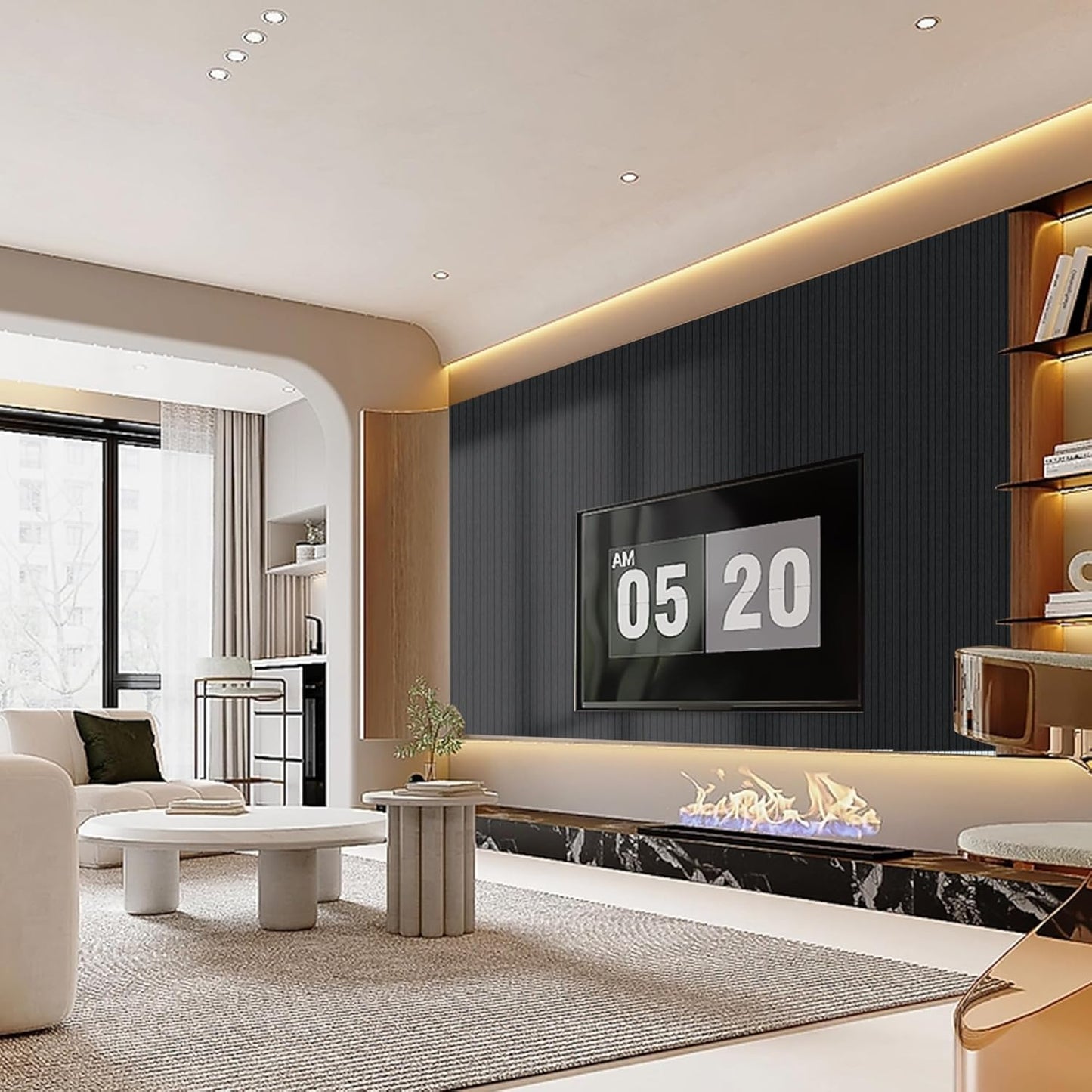 Acoustic Panels,10 Pack Sound Panels Noise Reducing for Walls,48"x24"x0.4" Soundproof Wall Panels,High-Density Acoustic Wall Panels,Decorative Wall Sound Absorbing Panel,Black