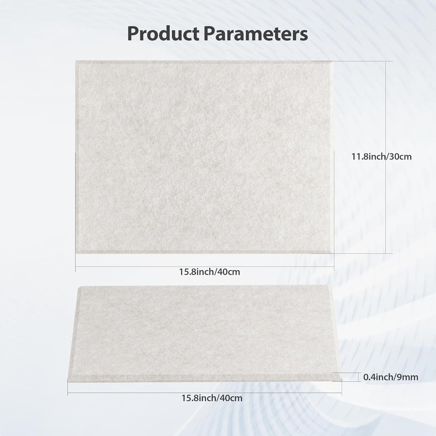 12 Pack Acoustic Panels Self Adhesive Sound Proof Foam, High Density Sound Acoustic Panel, 16X12X0.4 Inch 4:3 Rectangle Panels in Home, Office, Reccording Room, Studio,and more(Beige)