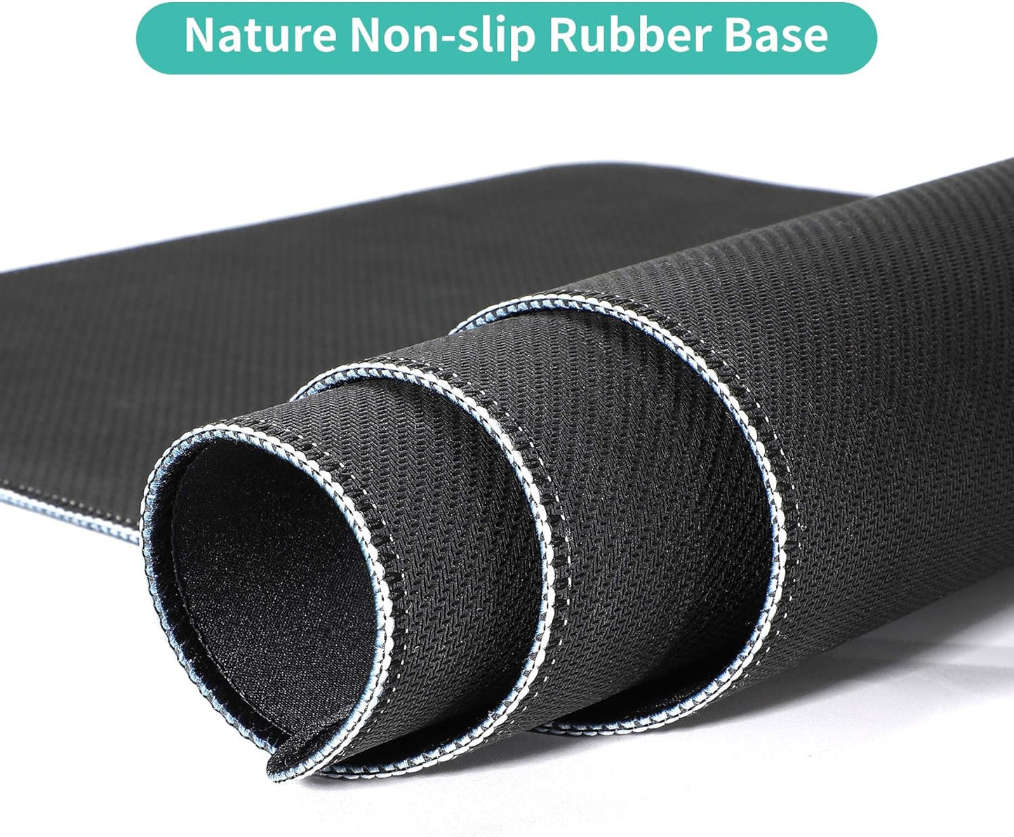 Dynippy Thin Extended Gaming Mouse Pad (31.5 * 11.8 * 0.08 inch) with Stitched Edges Large Mousepad Long XXL Keyboard and Mouse pad Desk Mat for Gaming Office & Home - Colored Feather