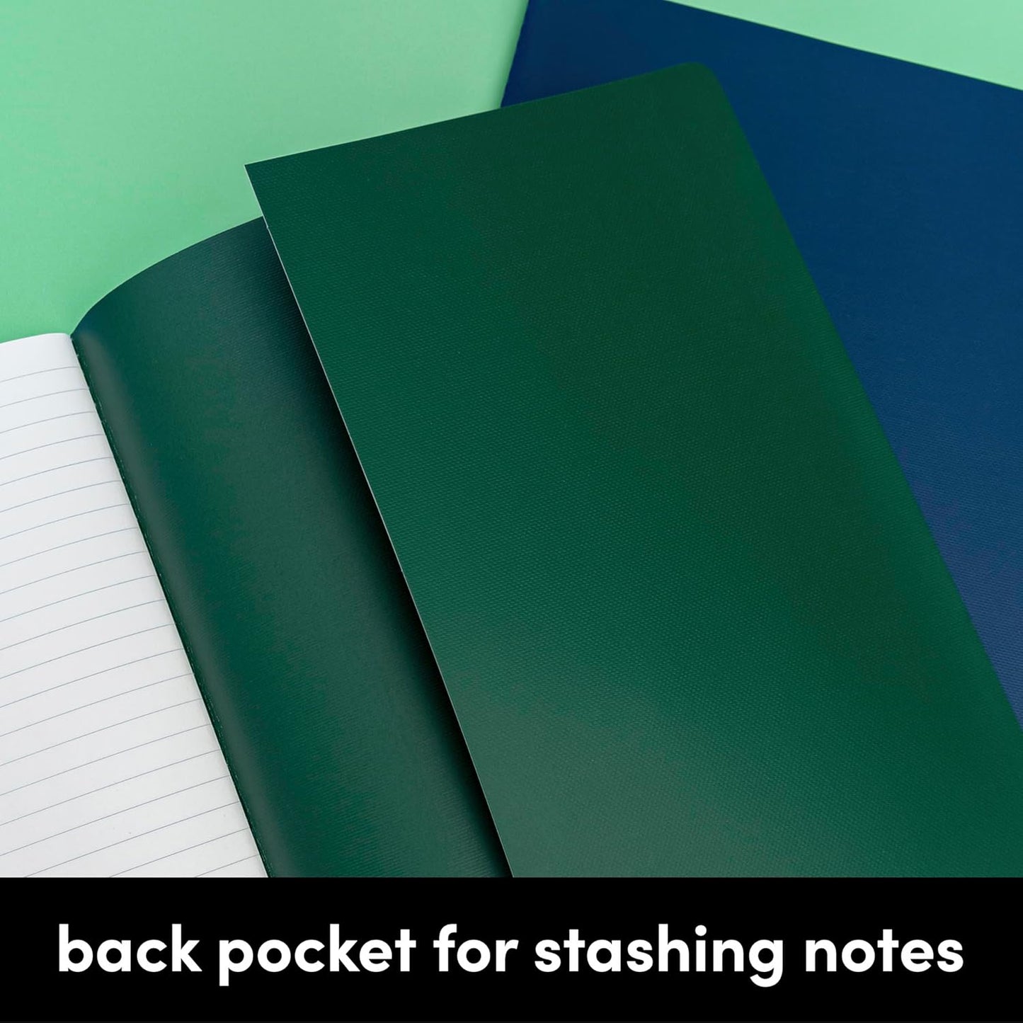 PAPERAGE Soft Cover Lined Journal Notebook, 2 Pack, (Blush), 100 Pages, Large 7.5 inches x 9.5 inches, College Ruled, Ideal for Note Taking & Travel Journal