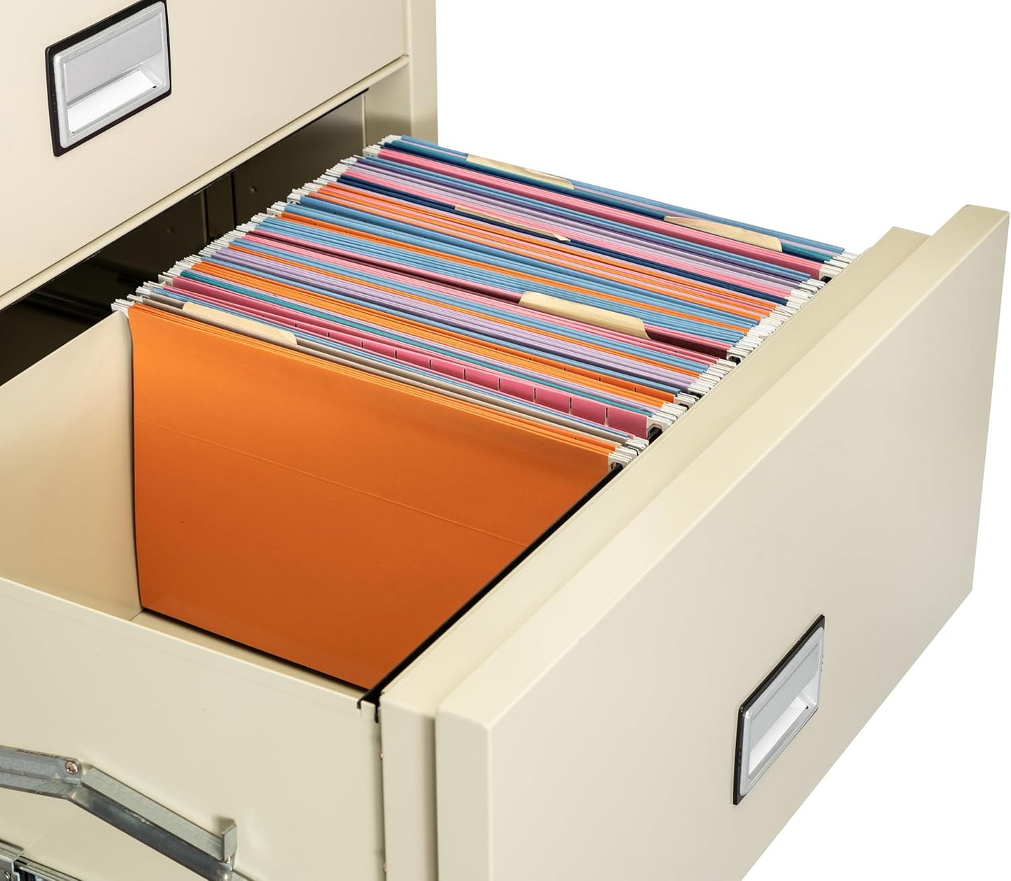 31 inch Wide 3-Drawer Lateral Fireproof File Cabinet – Legal and Letter Size Filing – Key Lock – Water Resistant – Fire Safe and Impact Rated – Putty Finish – Model LAT3W31P