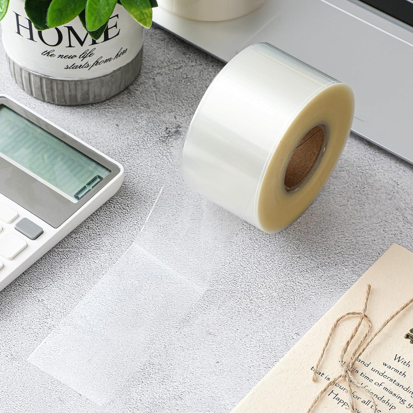 Zonon 2500 Pcs Clear Labels Label Protector Clear Stickers Wafer Seals Waterproof Labels for Protecting Barcodes, Numbers and Stickers (4 x 2 Inch,Rectangle)