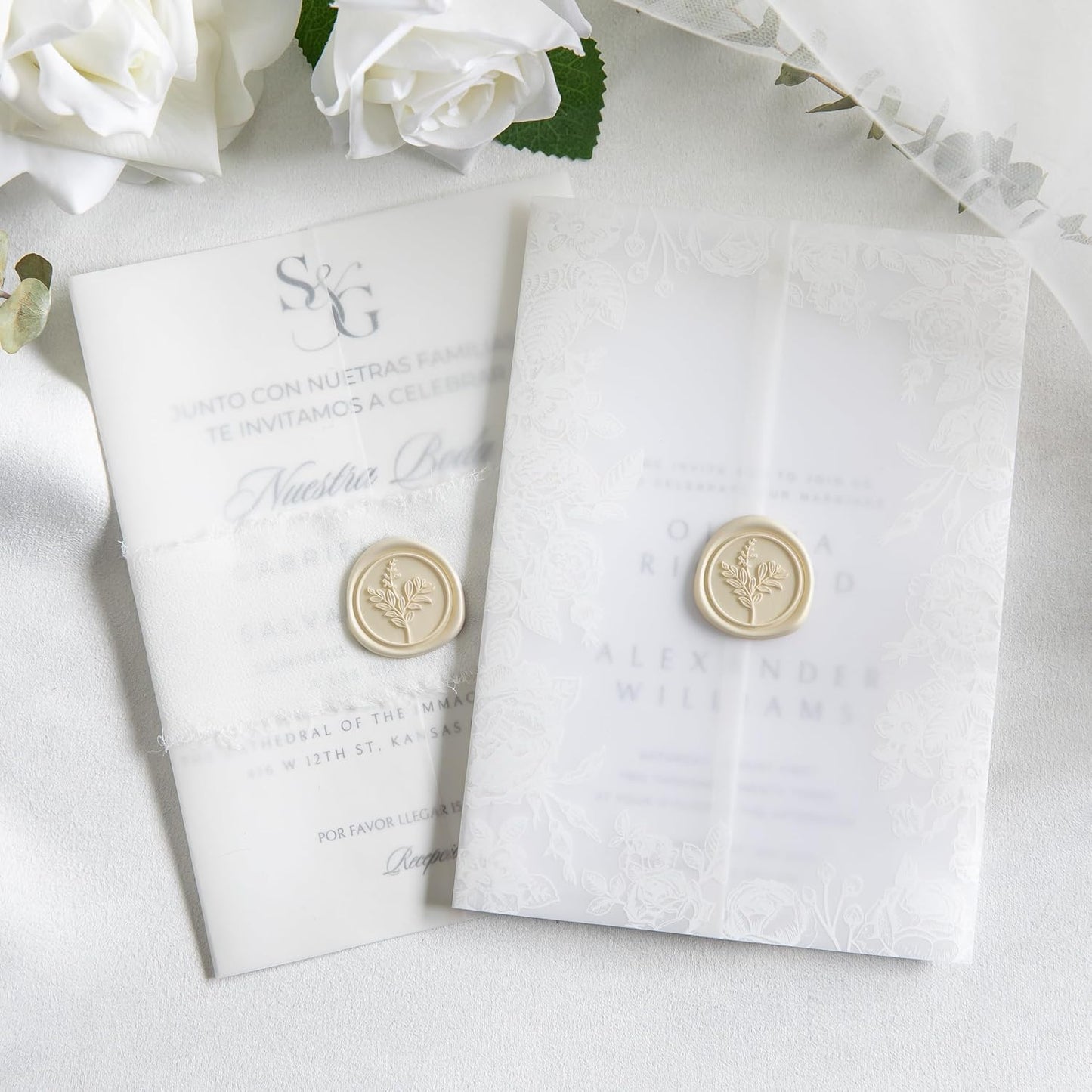 60 Pcs Champagne Wax Seal Stickers, Wedding Invitation Accessories Envelope Stickers - Peferct for Wedding Accessories, Gift Box Craft Wrapping, Christmas Cards Envelope Seals
