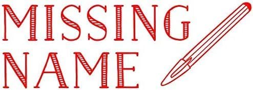 Custom Self-Inking Teacher Stamps - 49 Designs | Fun Phrases | Grading Made Easy | Classroom, Book, Library & More Stamps (Missing Name, Xtra Large)