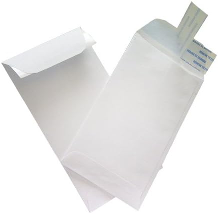 NextDay Labels #7 Coin Envelopes - 100-Pack White Peel & Seal Money Envelopes for Cash, Coins, Jewelry, or Small Parts - Durable White Paper Cash for Home, Office, or Business Use - Made in USA