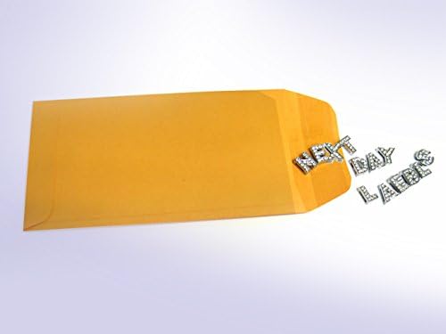 NextDay Labels #7 Coin Envelopes - 500-Pack Brown Kraft Gummed Money Envelopes for Cash, Coins, Jewelry, or Small Parts - Durable Brown Kraft Paper Cash for Home, Office, or Business Use - Made in USA